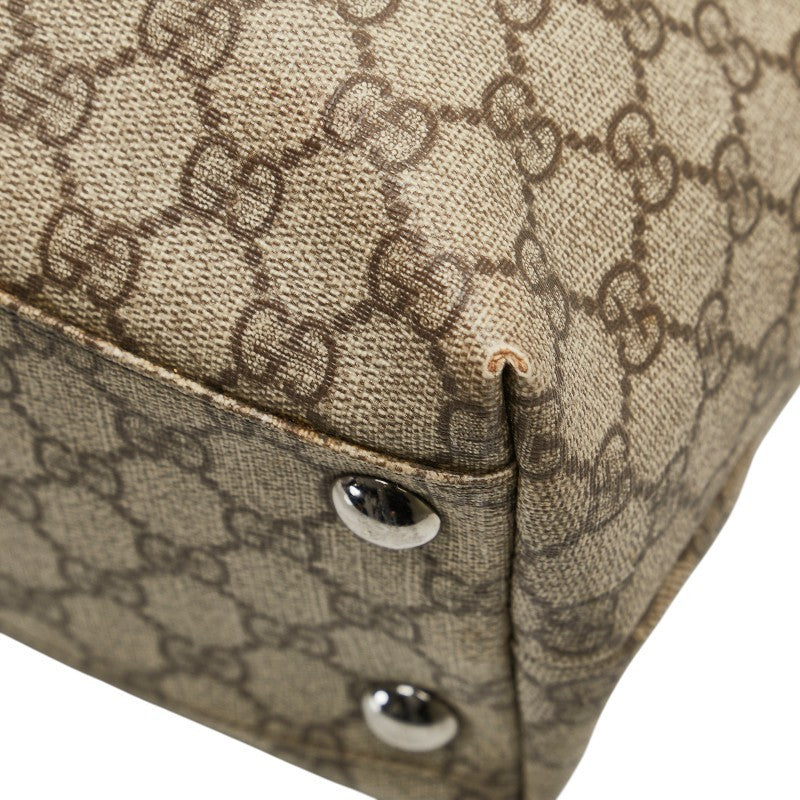 Gucci GG Supreme Tote Bag - Beige Brown, PVC