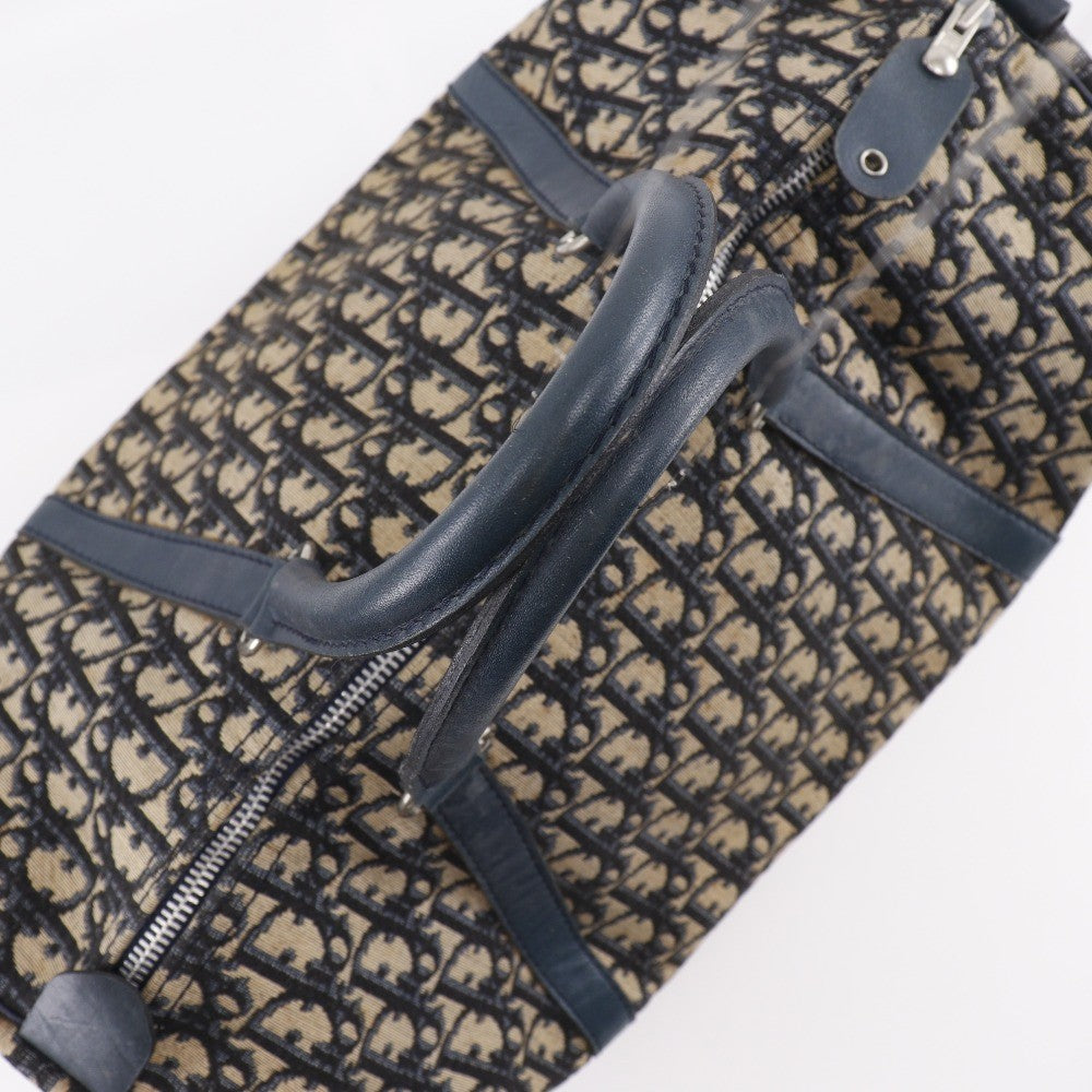 Dior Trotter Boston Bag - Navy Blue, Canvas