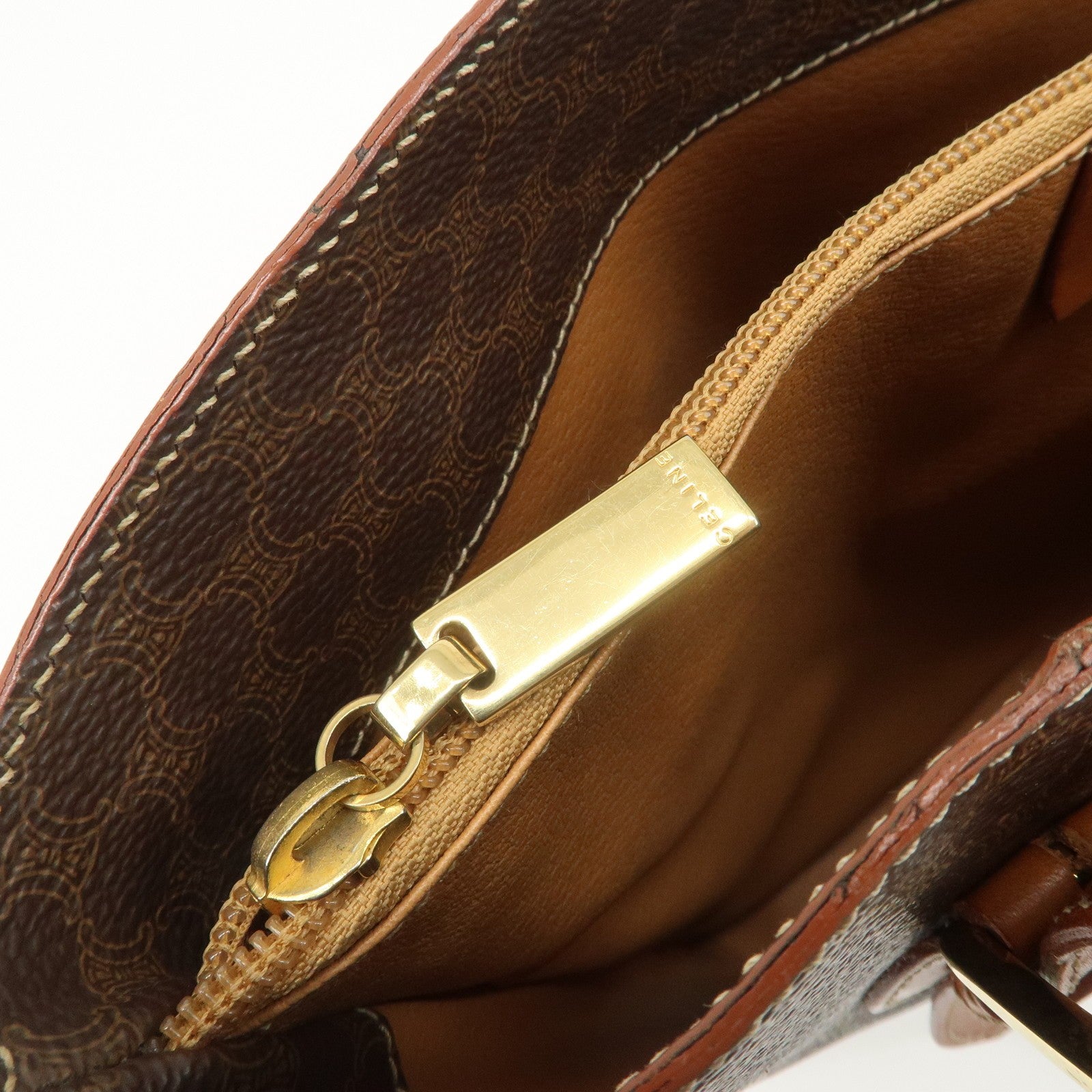 Celine Macadam Tote Bag - Brown, PVC Leather