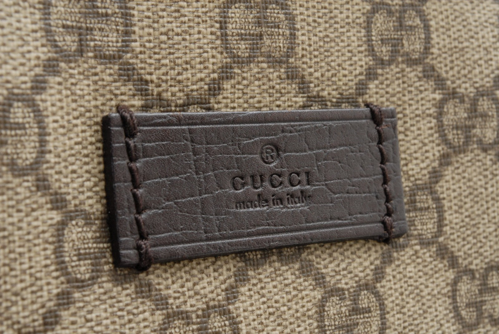 Gucci GG Supreme Tote Bag - Beige Brown, PVC Leather