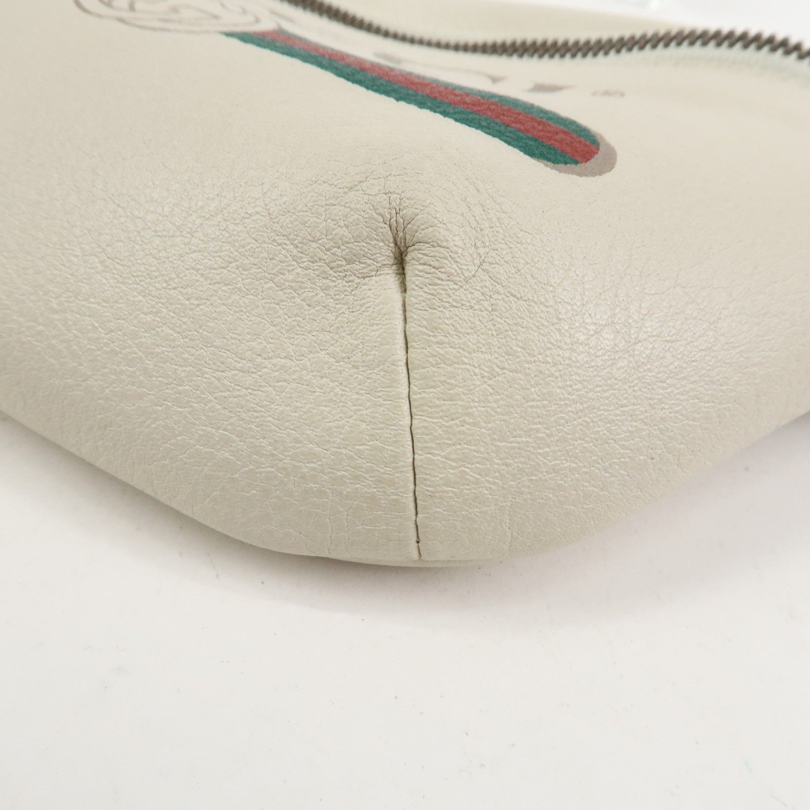 Gucci Sherry Leather Waist Pouch - White, Leather