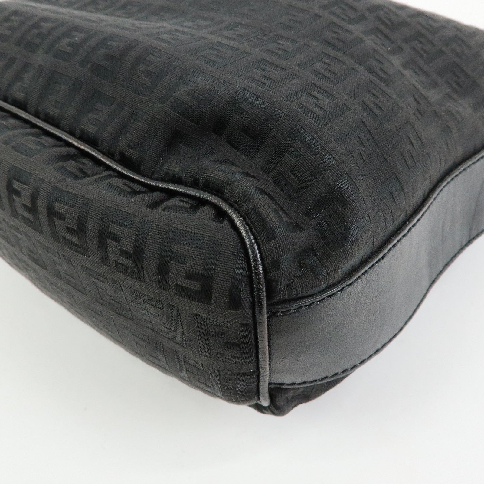 Fendi Shoulder Bag - Black, Canvas, Leather