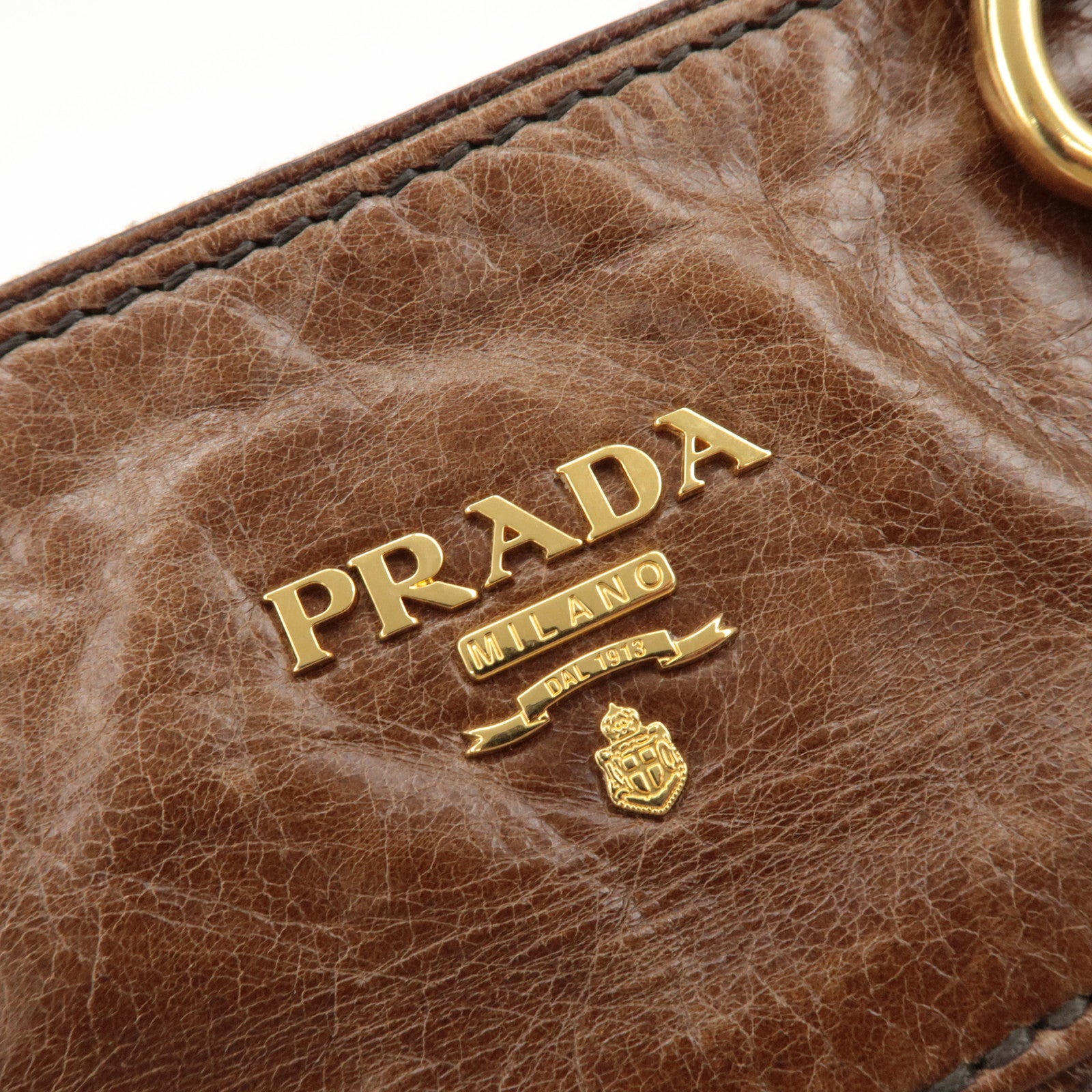 Prada 2way Bag - Brown, Leather