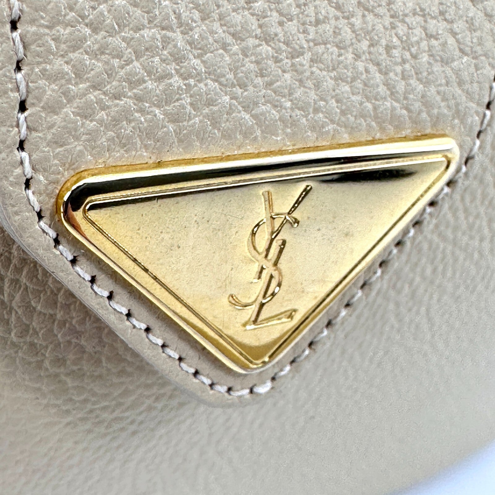 Saint Laurent Yves Shoulder Bag - Ivory, Leather