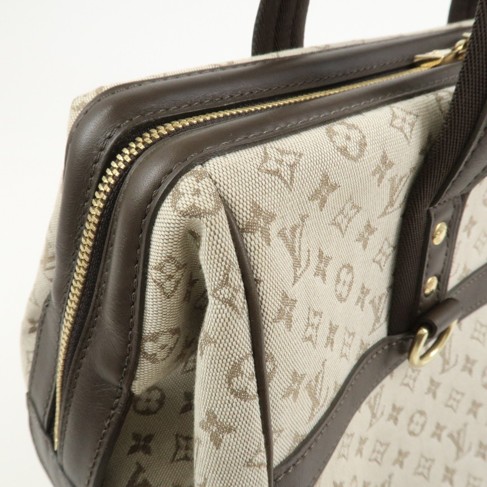 Louis Vuitton Boston Bag - Khaki, Monogram Mini Canvas