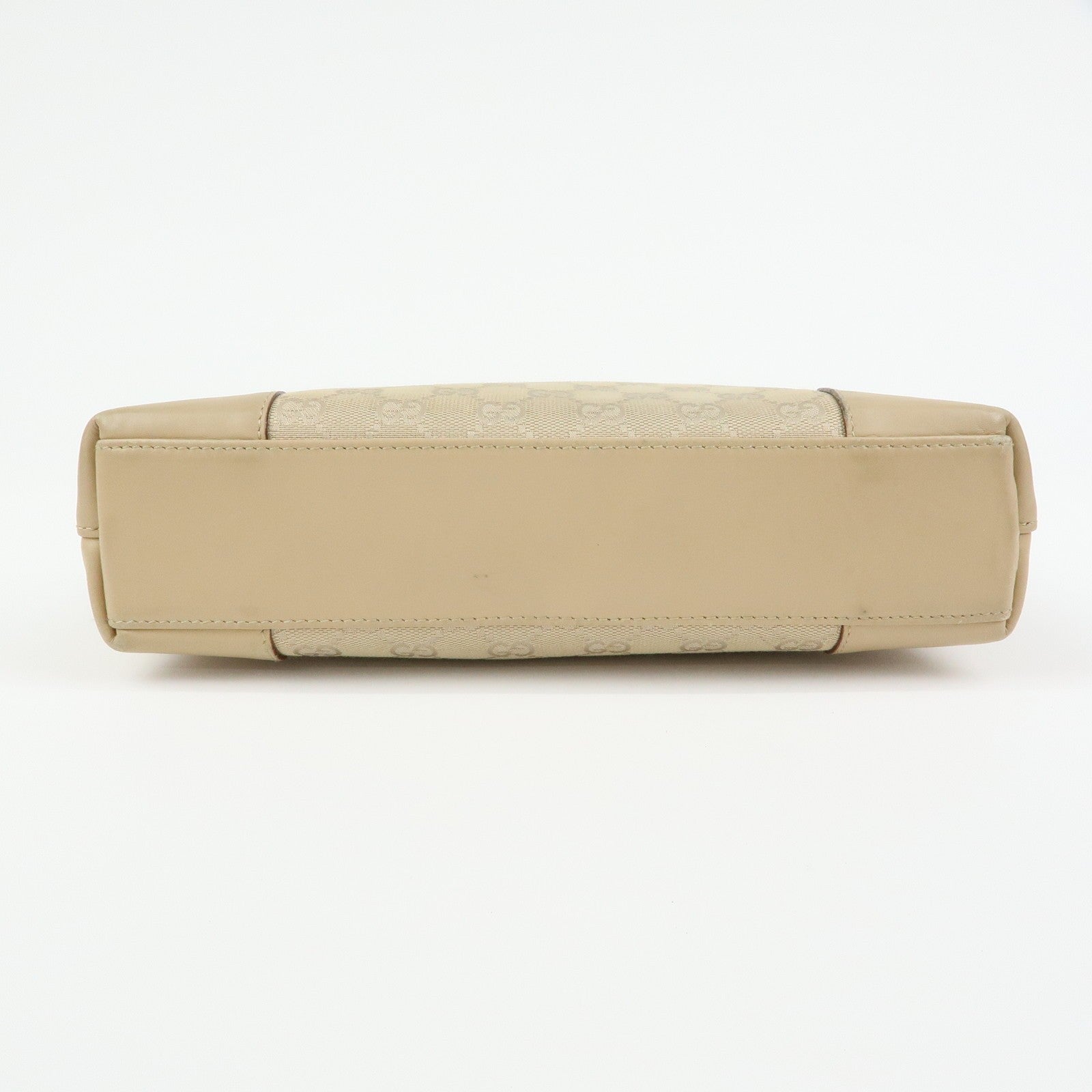 Gucci Shoulder Hand Bag - Beige, GG Canvas, Leather