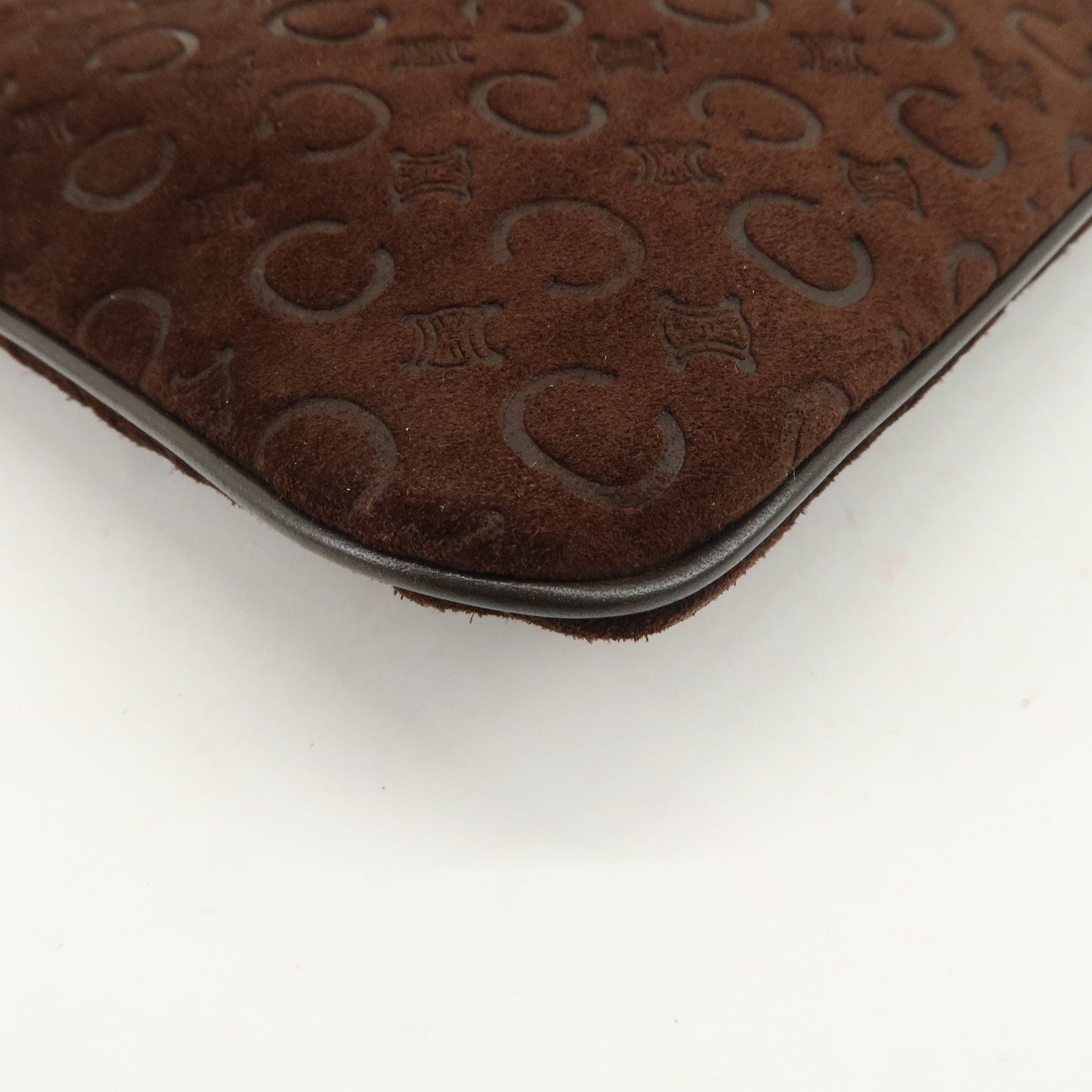 Celine C Macadam Shoulder Bag - Brown, Suede Leather