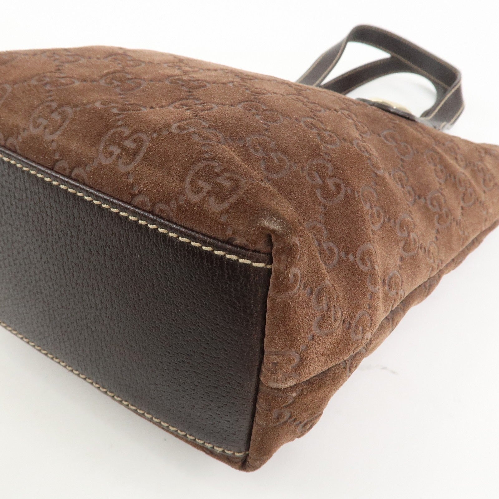 Gucci Tote Bag - Brown, Suede Leather