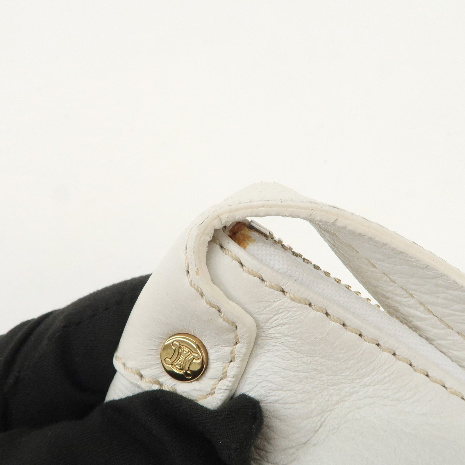 Celine Macadam Shoulder Bag - White, Leather
