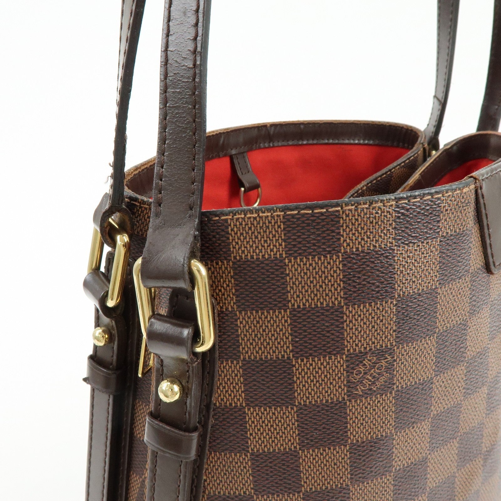 Louis Vuitton Damier Ebene Cabas Rivington Canvas Shoulder Bag
