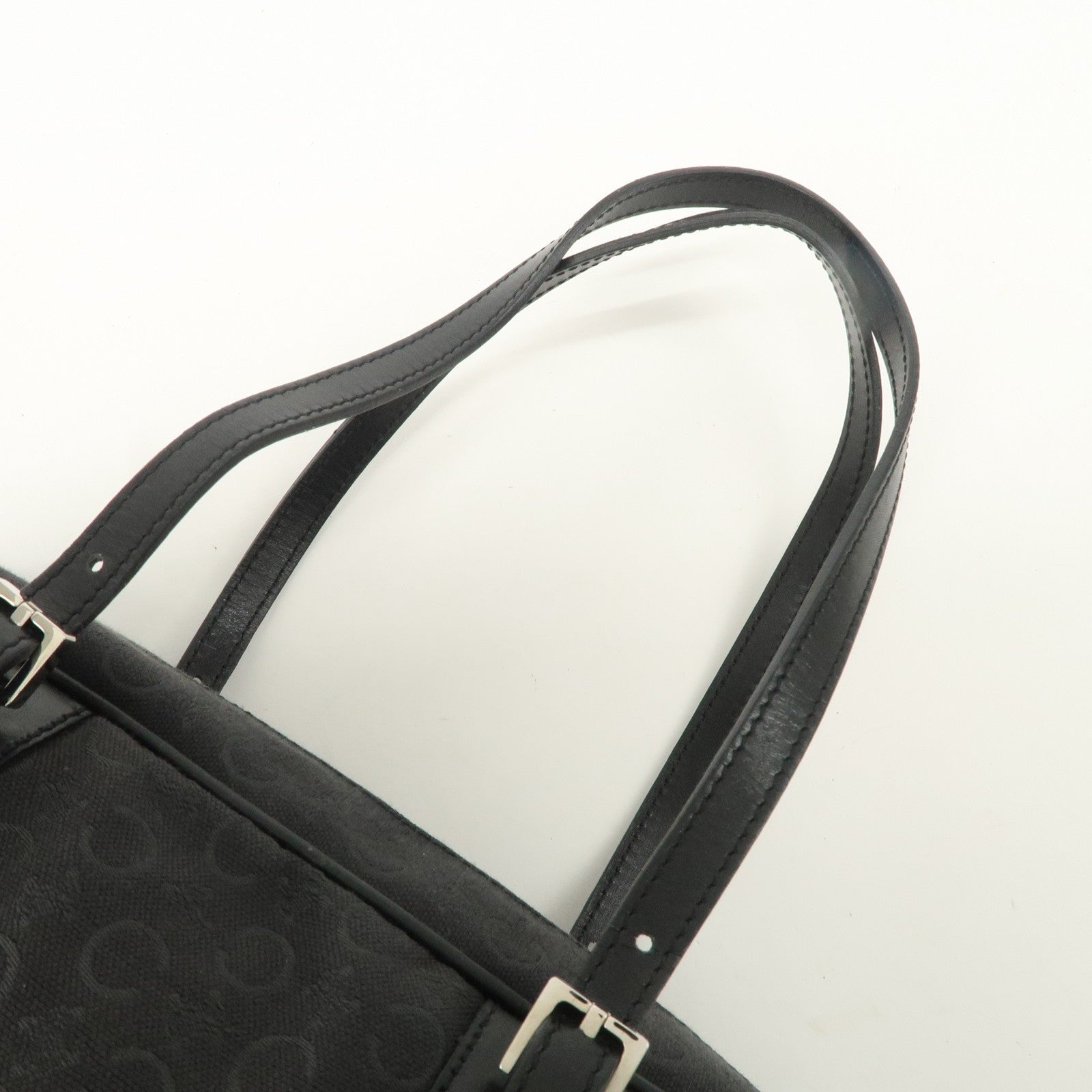 Celine C Macadam Mini Boston Bag - Black, Canvas