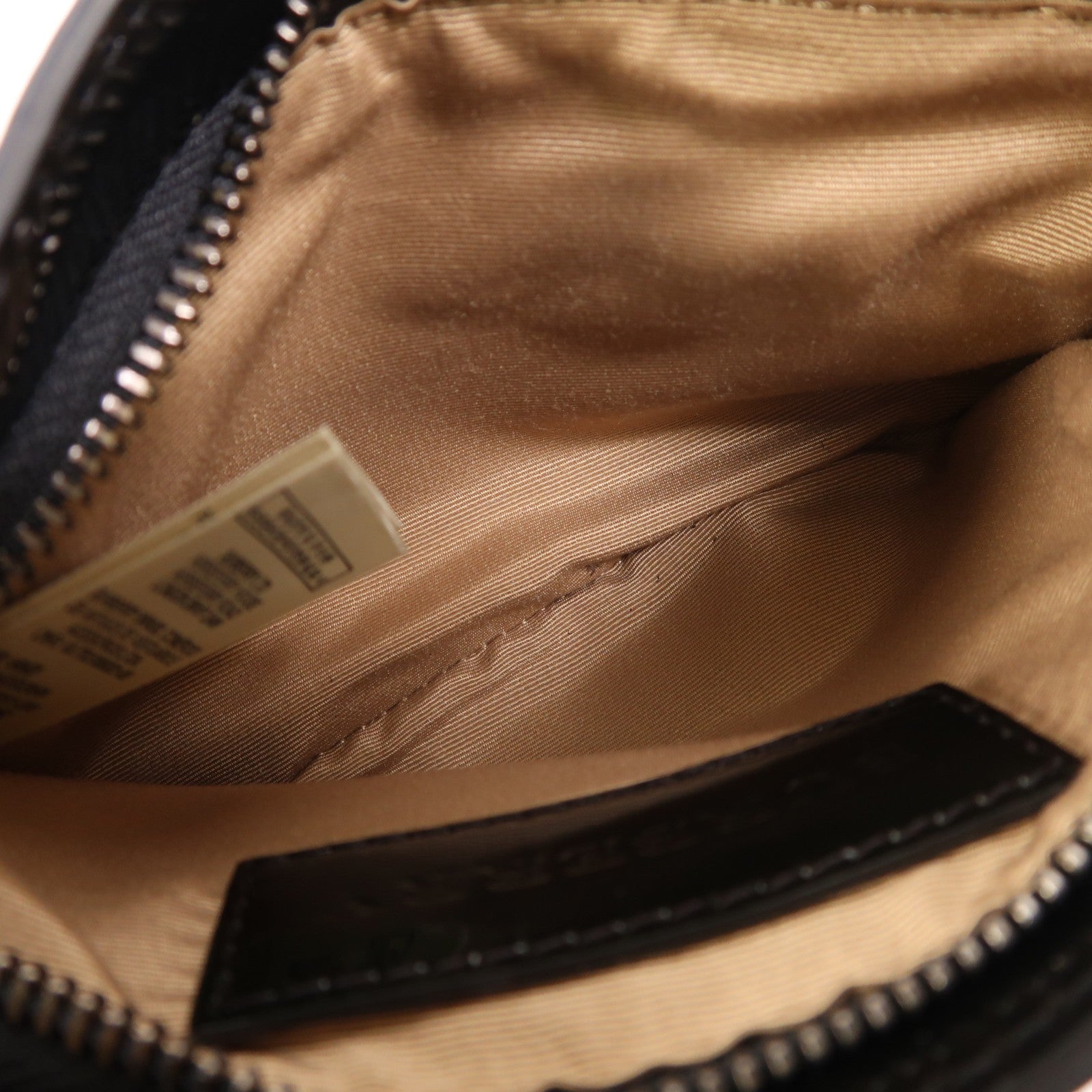 Burberry Shoulder Bag - Beige/Black, Coated Canvas/Patent Leather