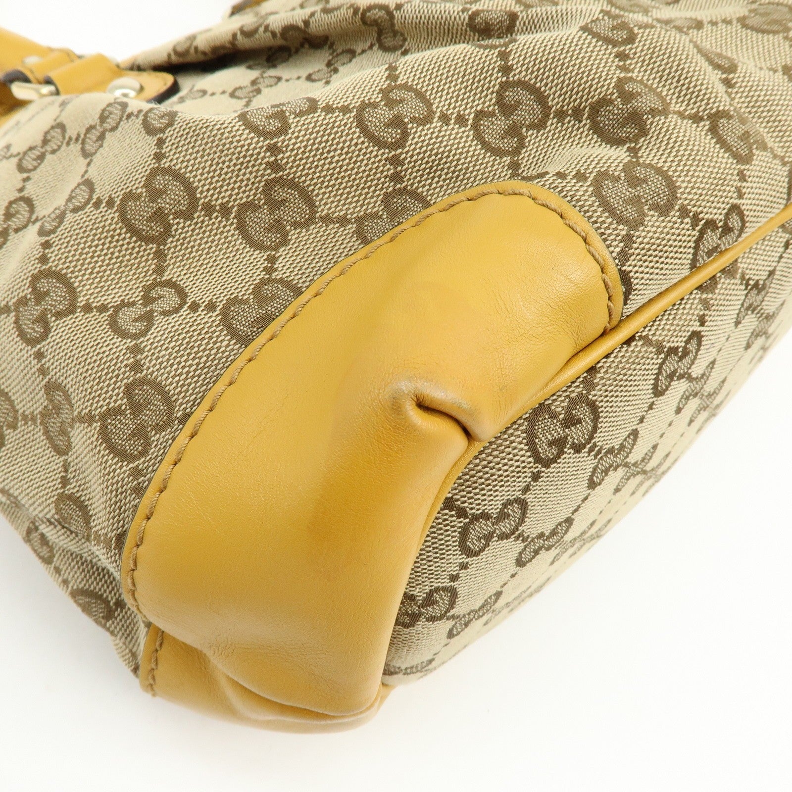 GUCCI Sukey Interlocking GG Canvas Leather 2Way Shoulder Bag