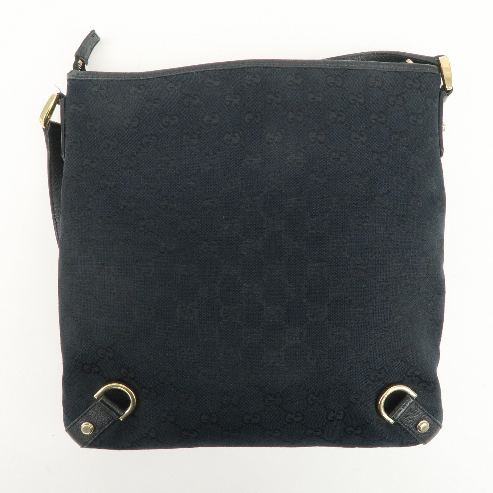Gucci Abbey Shoulder Bag - Black, GG Canvas, Leather
