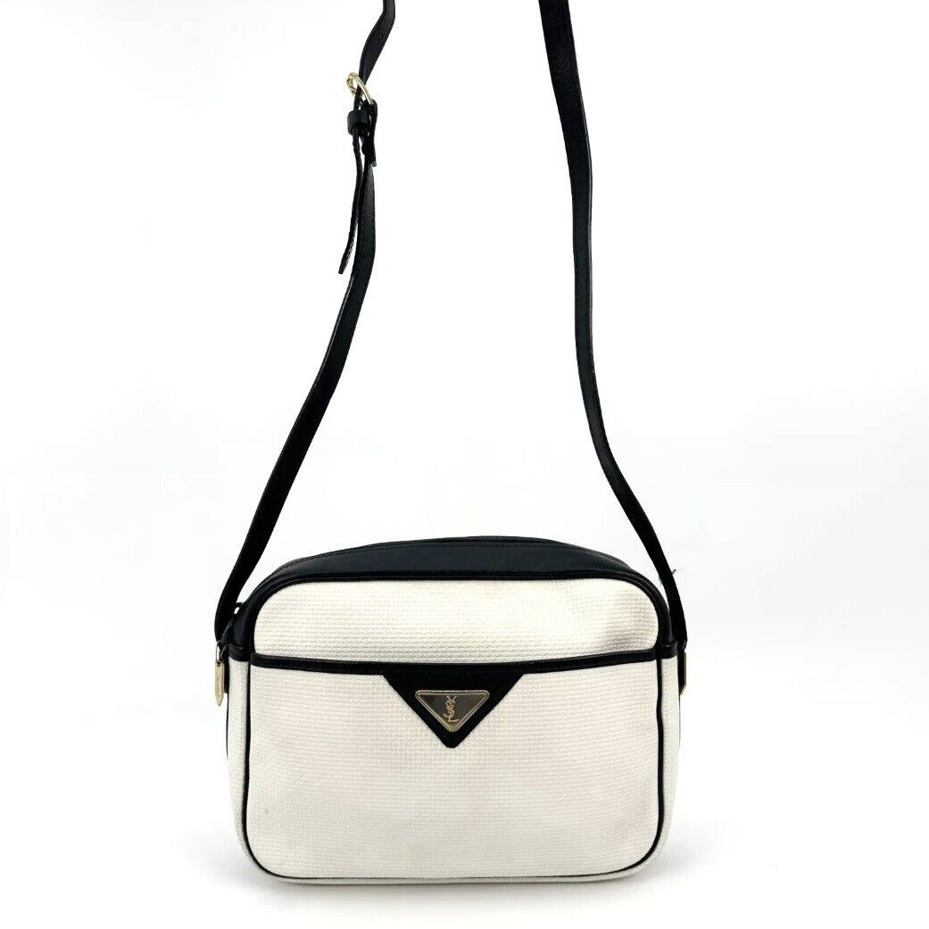 YVES SAINT LAURENT Cross Body - White, PVC