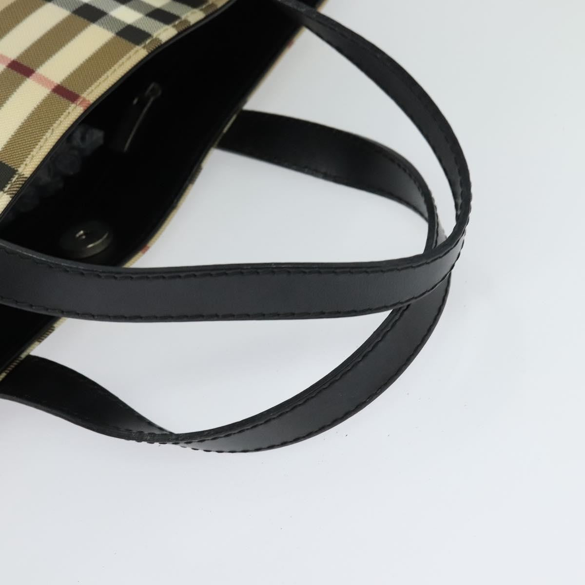 Burberry Nova Check Handbag - Beige/Silver, PVC Leather