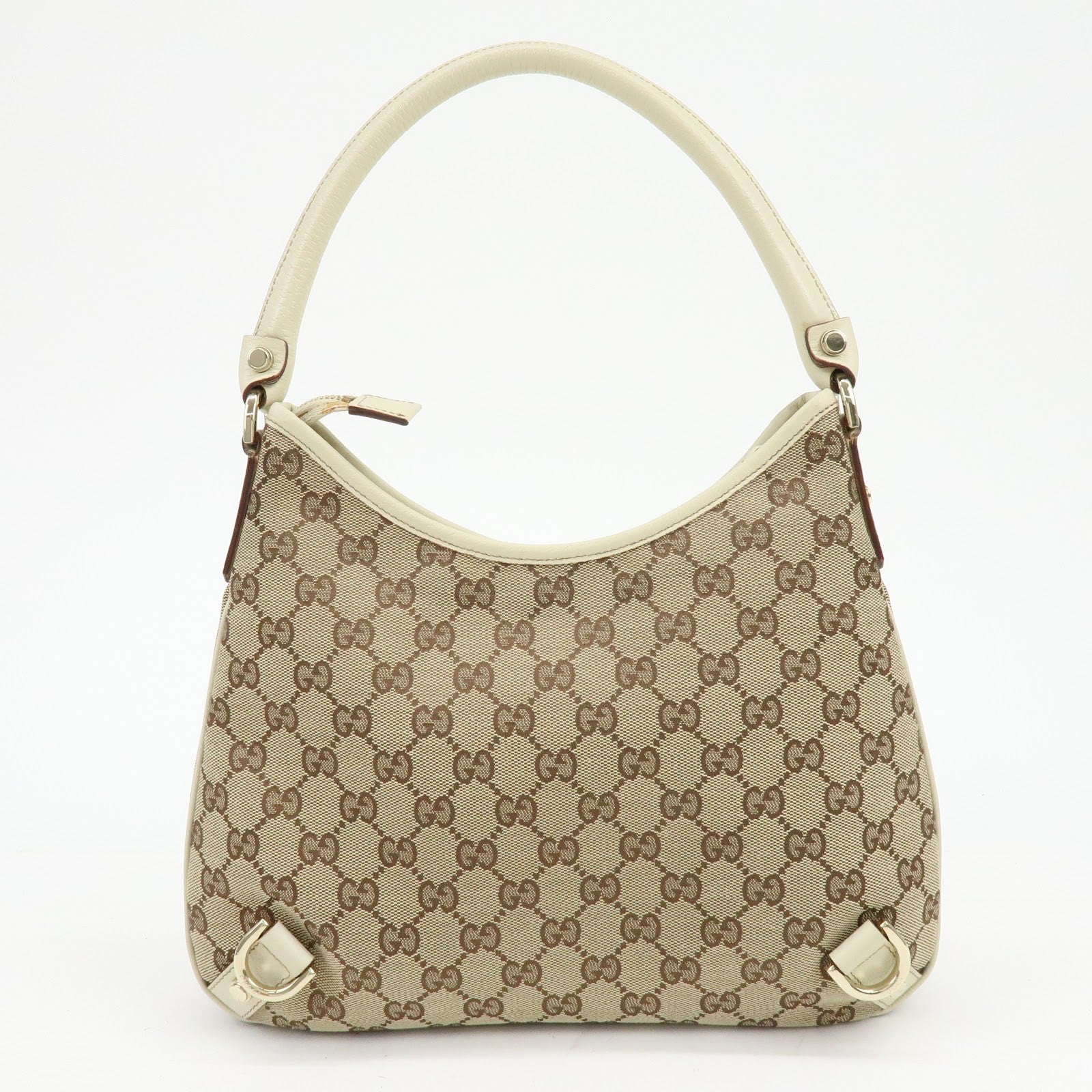 Gucci Abbey Hobo Shoulder Bag - Beige, GG Canvas and Leather