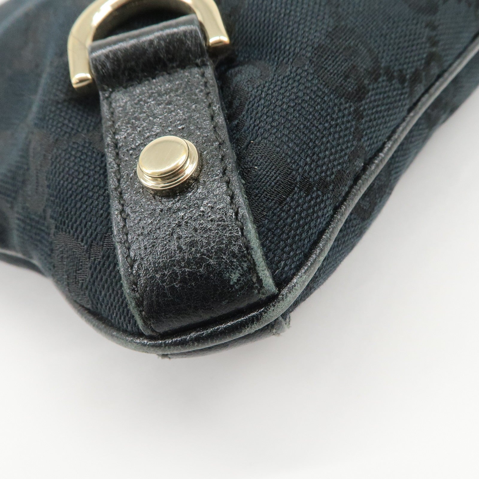 Gucci Abbey Shoulder Bag - Black, GG Canvas, Leather