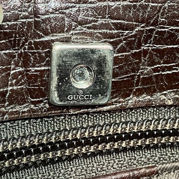 Gucci GG Supreme Handbag - Beige x Dark Brown, Coated Canvas