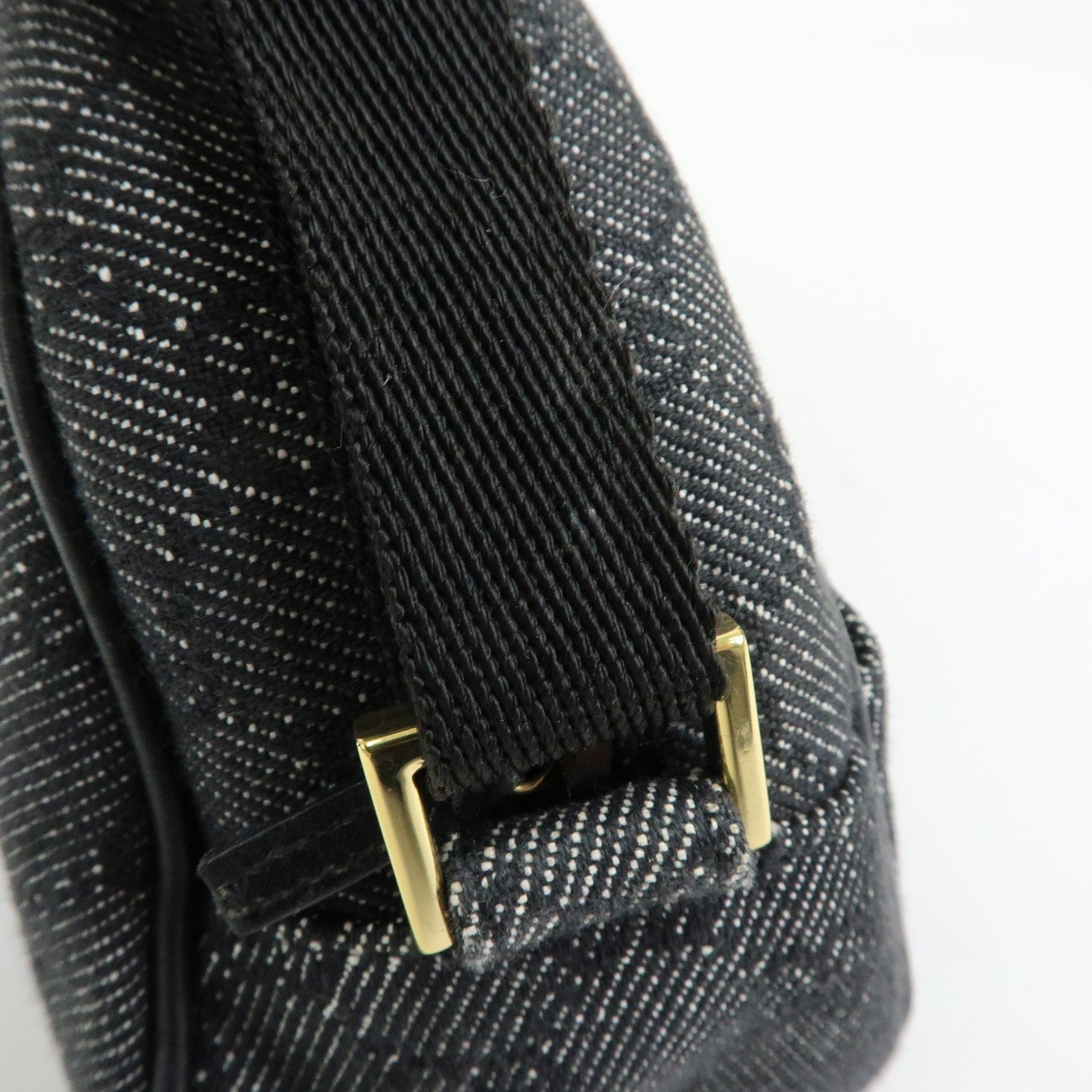 Gucci Shoulder Bag - Black, GG Denim and Leather