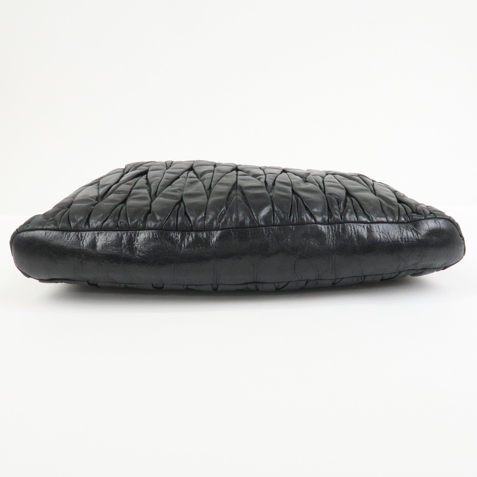 Miu Miu Matelasse 2Way Hand Bag - Black, Leather