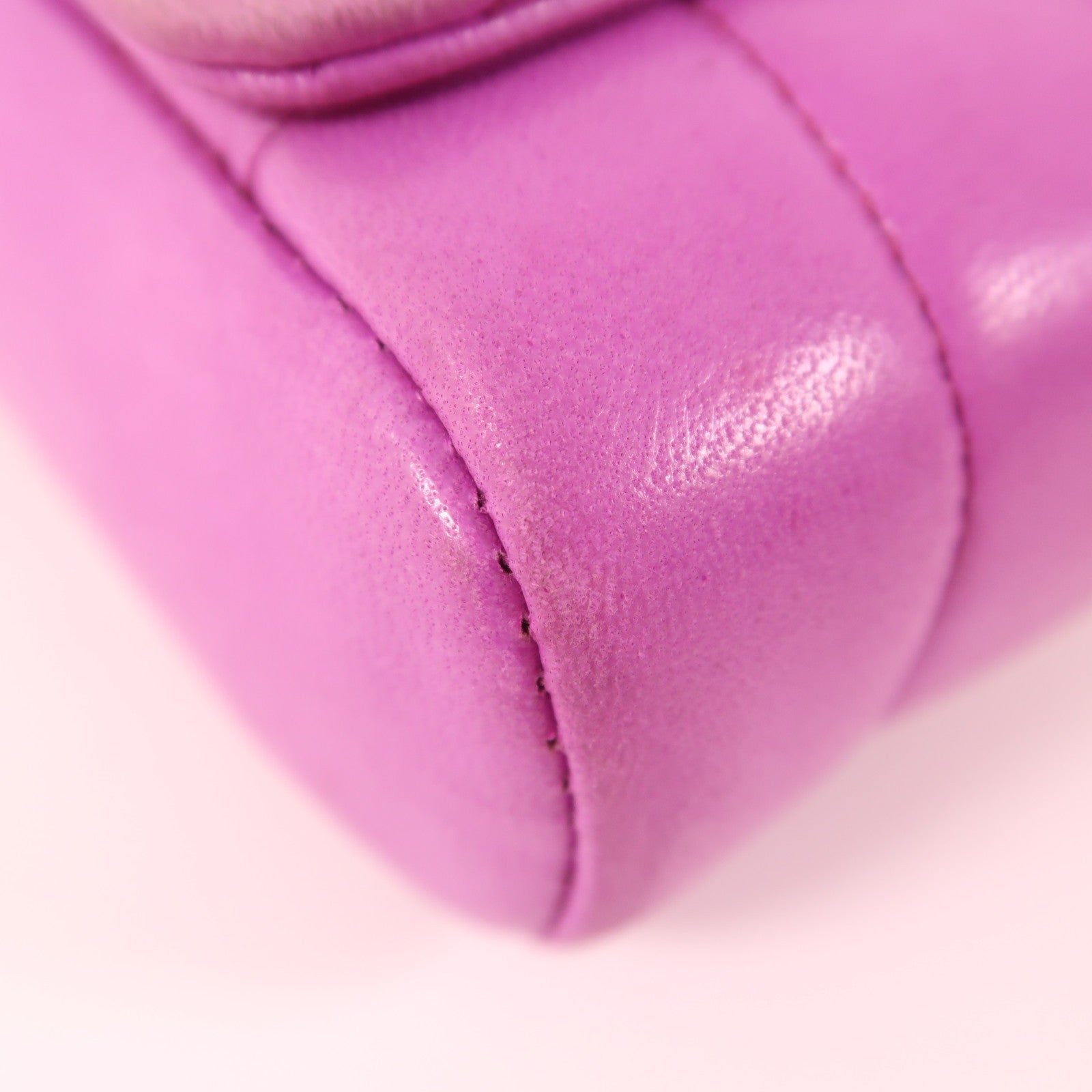 Chanel CC GHW Shoulder Bag - Purple, Calfskin Leather