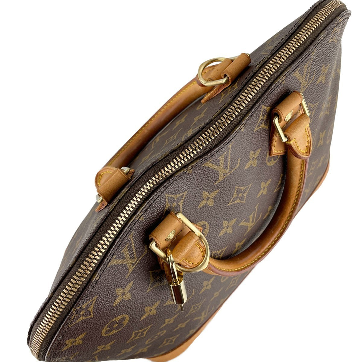 Louis Vuitton Monogram Alma Handbag - Brown, Coated Canvas