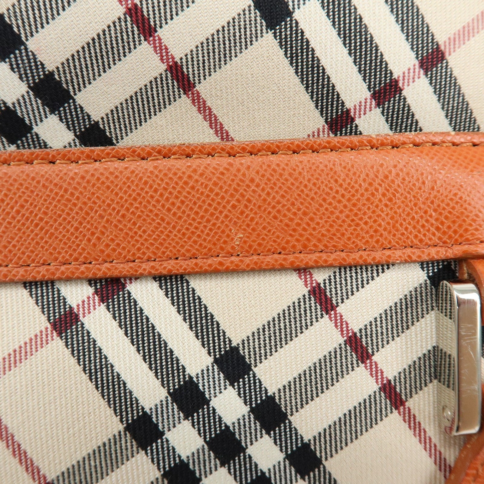 Burberry Nova Plaid Shoulder Bag - Beige, Canvas, Leather