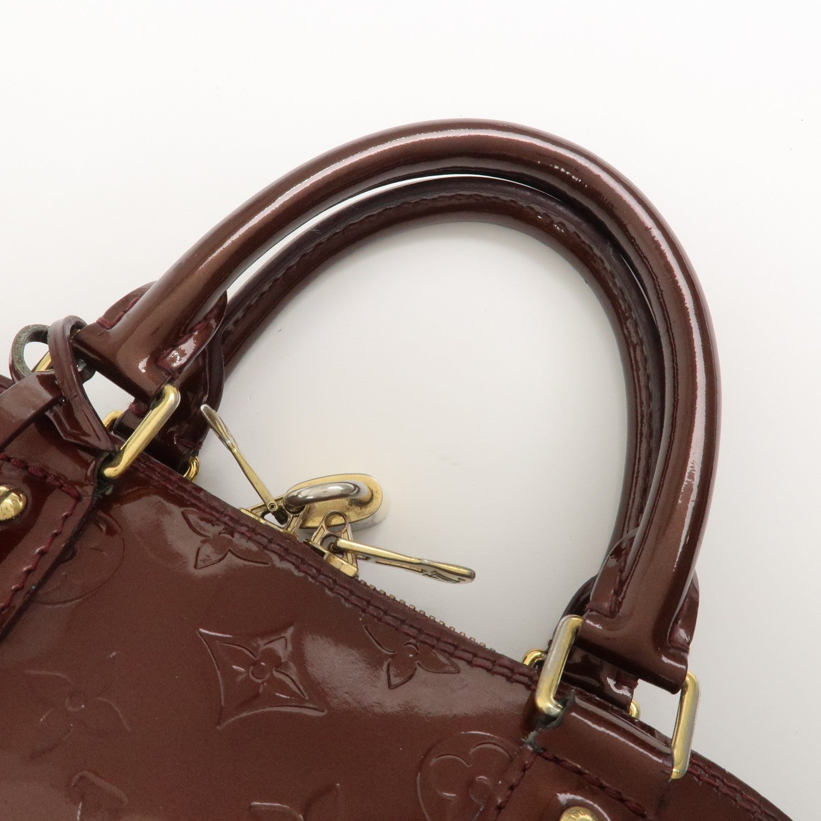Louis Vuitton Monogram Vernis Alma PM Bag - Rouge Fauviste, Vernis Leather