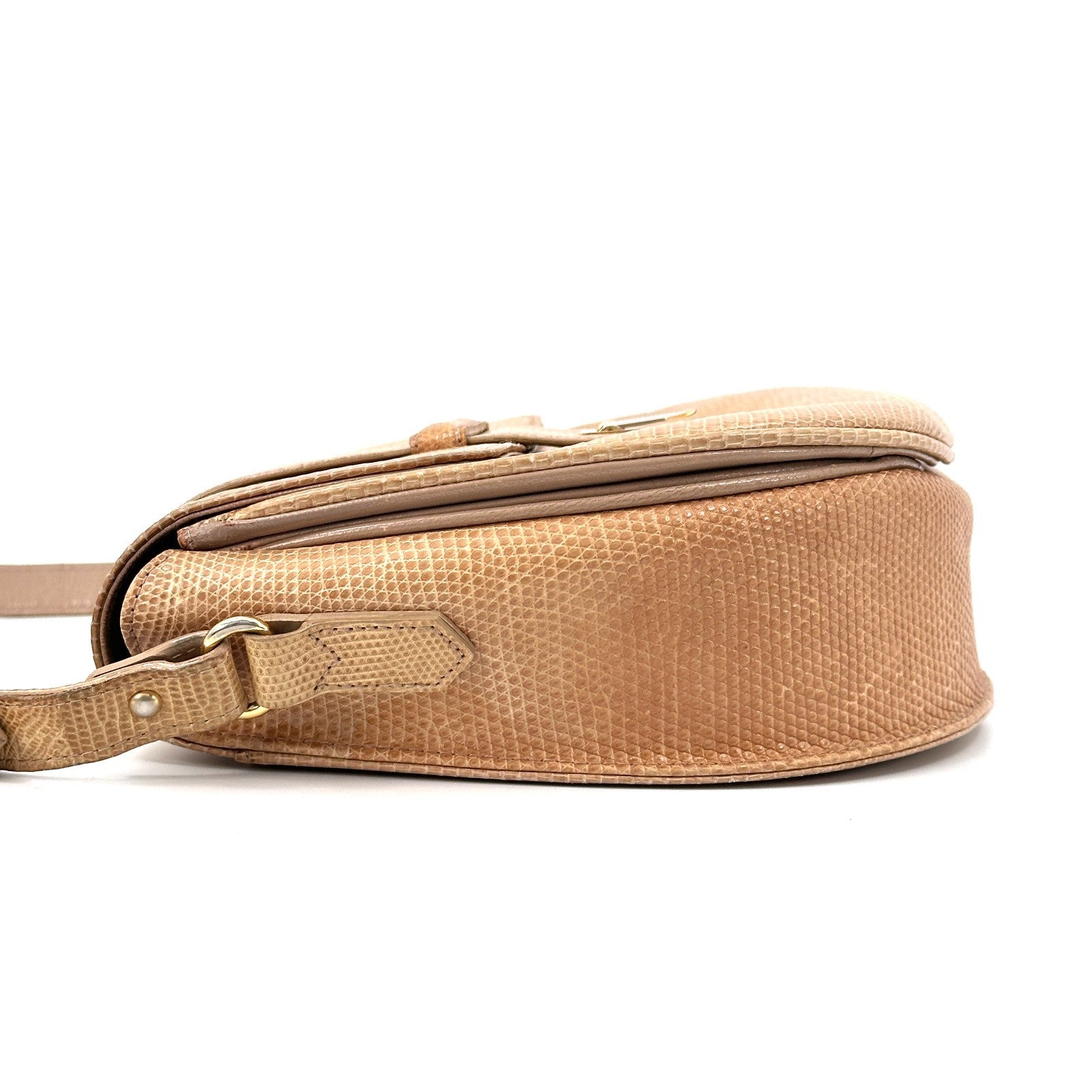 Saint Laurent Yves Shoulder Bag - Beige, Leather