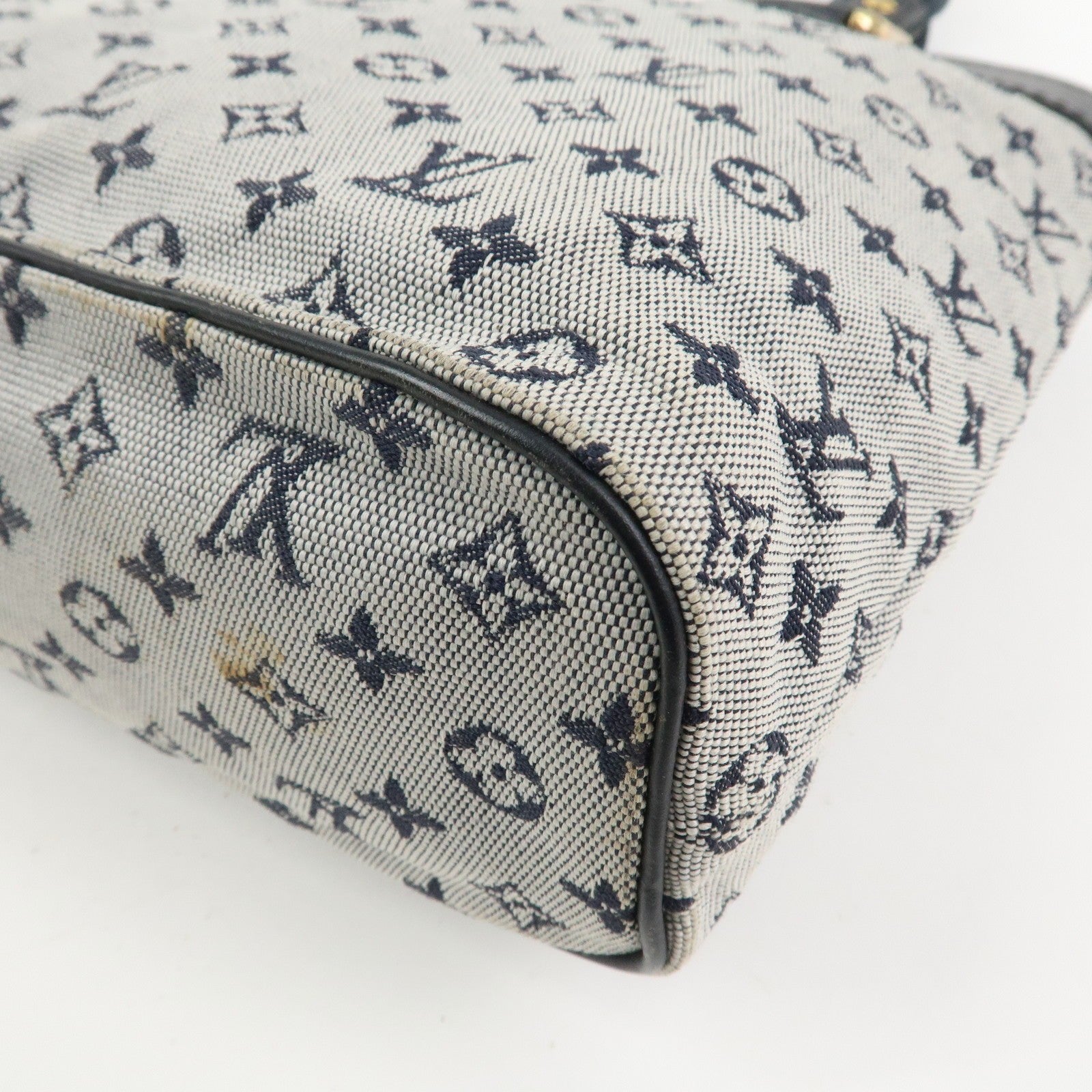 Louis Vuitton Monogram Mini Lin Lucille PM Hand Bag - Blue, Monogram Mini Canvas