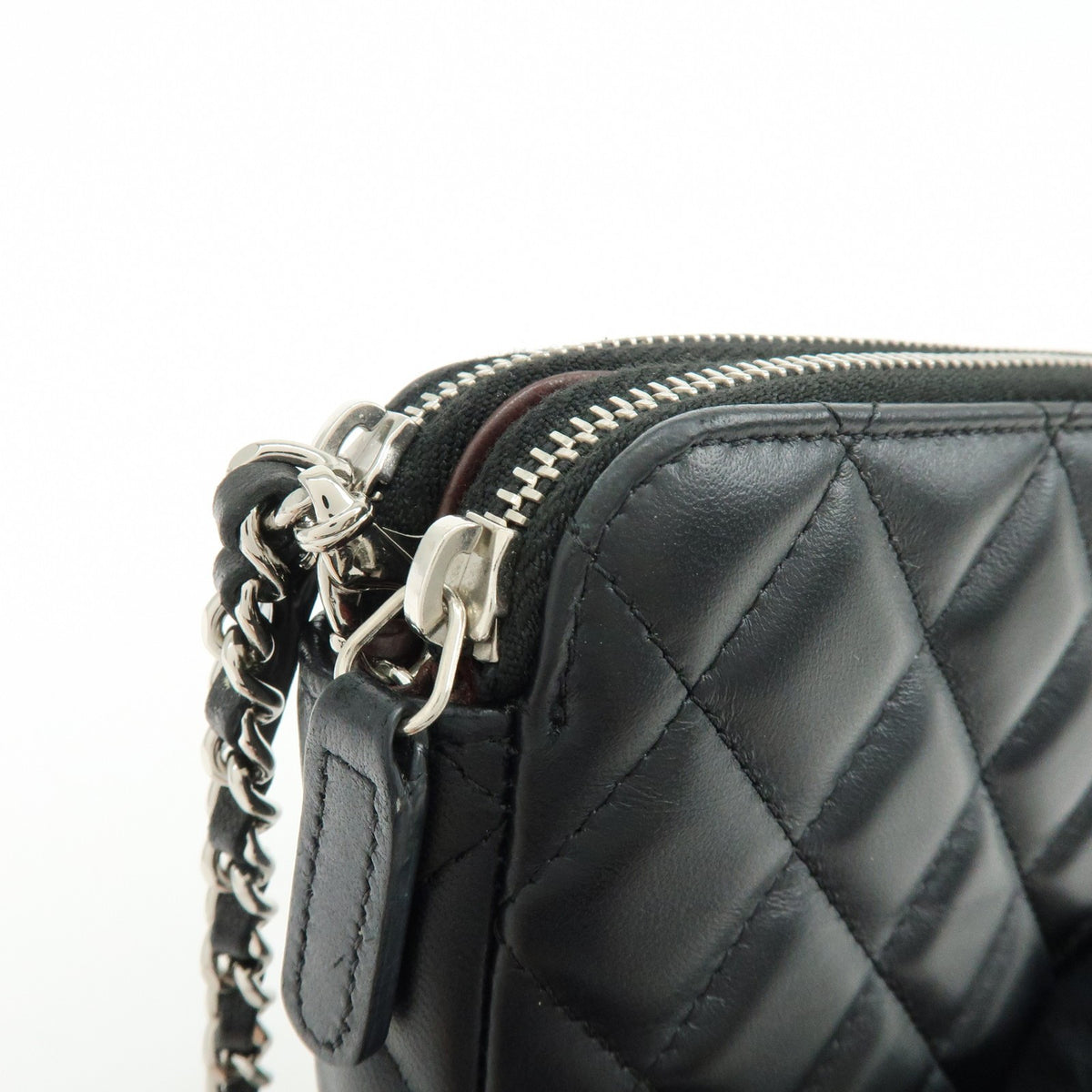 Chanel COCO Mark Matelasse Shoulder Bag - Black, Lamb Skin