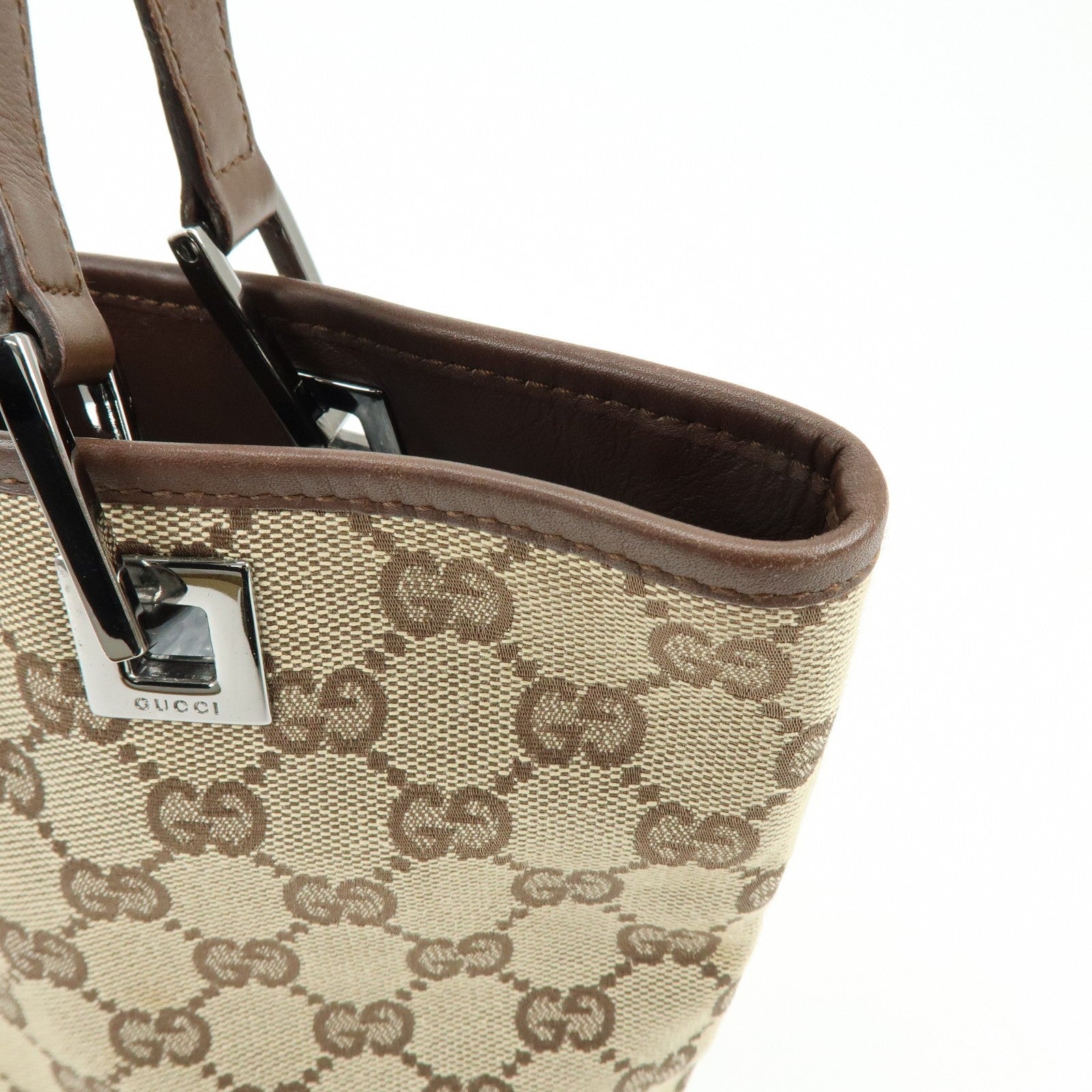 Gucci Tote Bag - Beige, GG Canvas and Leather