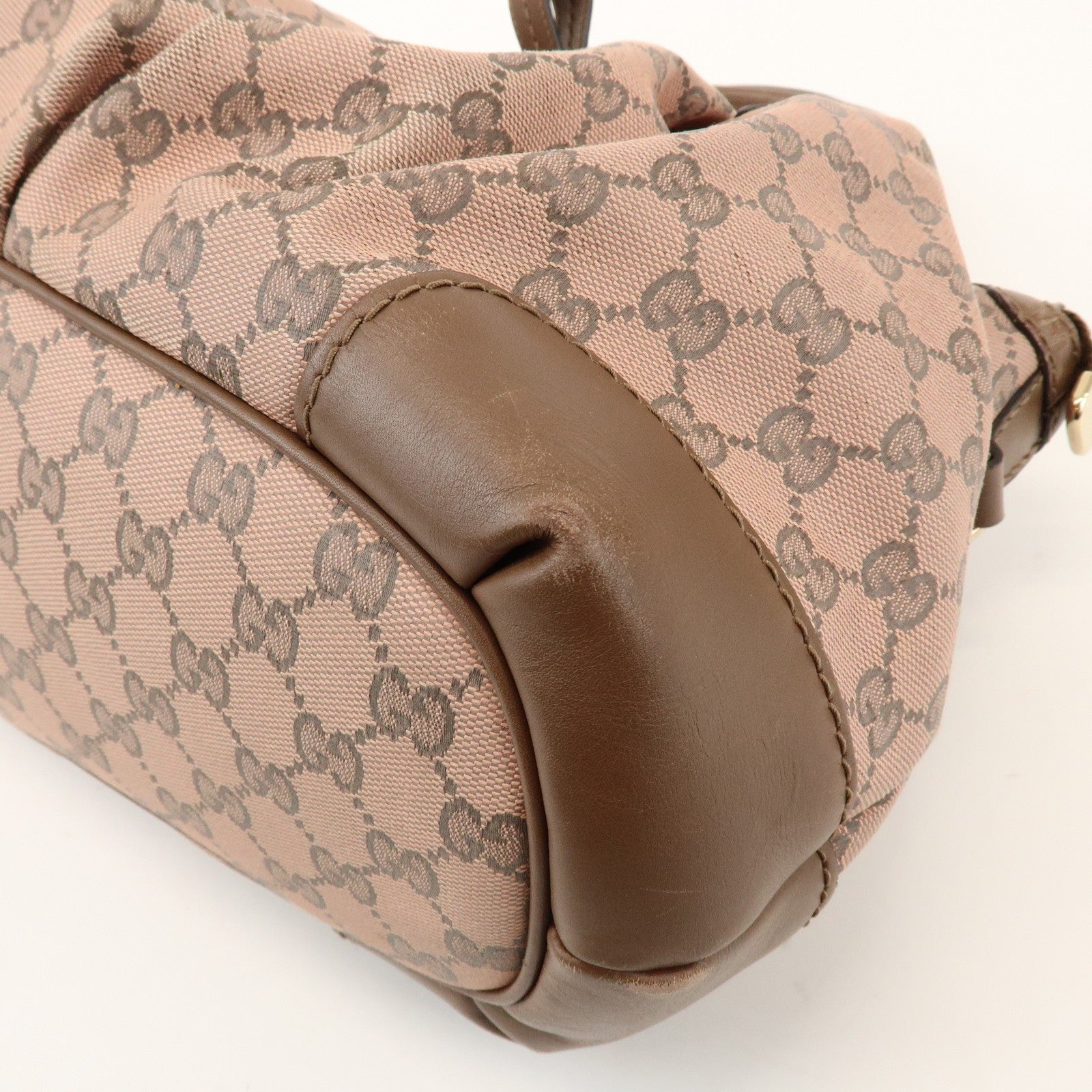 Gucci 2Way Bag - Pink, GG Canvas, Leather