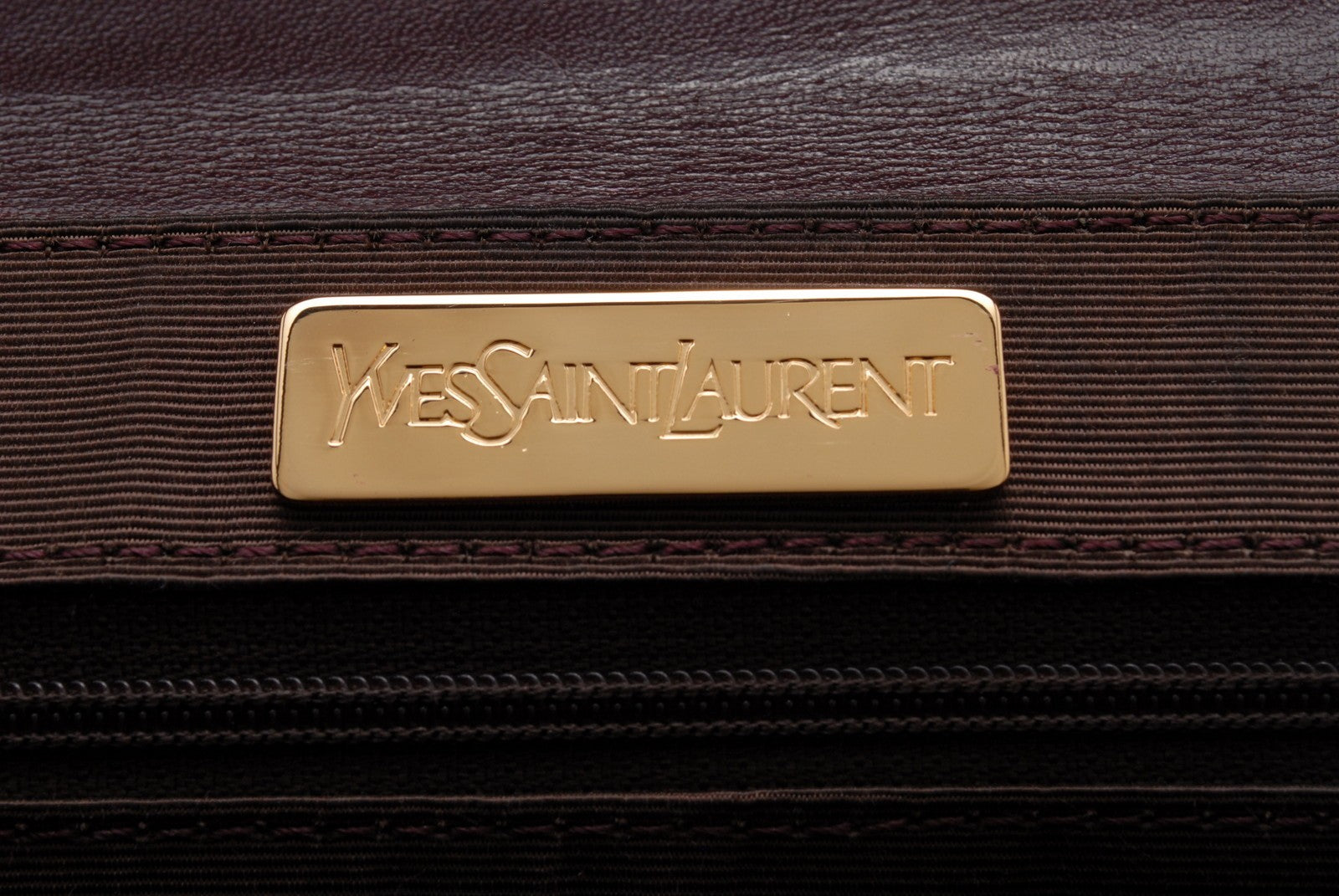 Yves Saint Laurent YSL Shoulder Bag Top Handle Handbag - Bordeaux, Leather