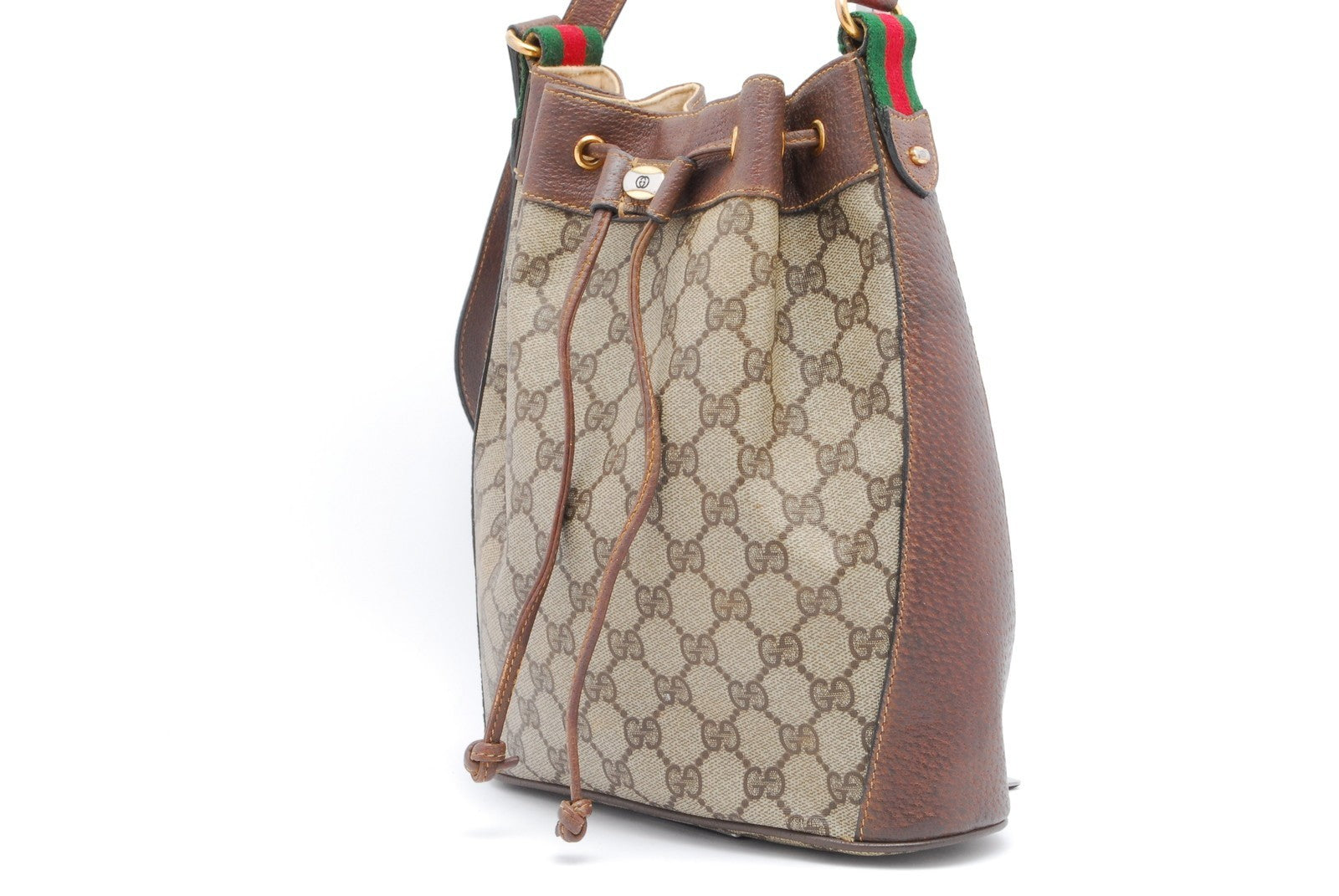 Gucci Sherry Shoulder Bag - Brown, PVC