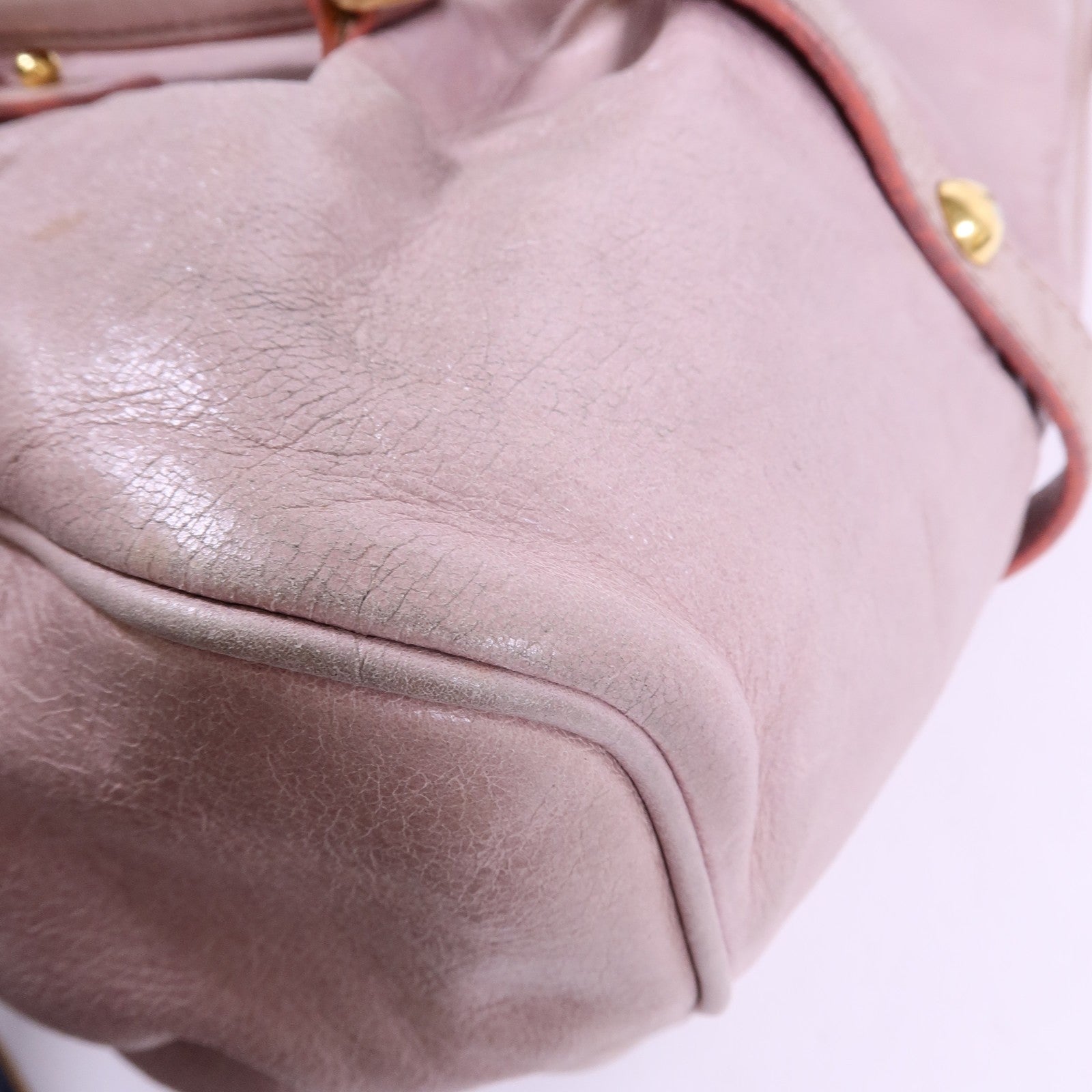 Miu Miu GHW Vitello Lux 2way Shoulder Bag - Pink, Calfskin Leather