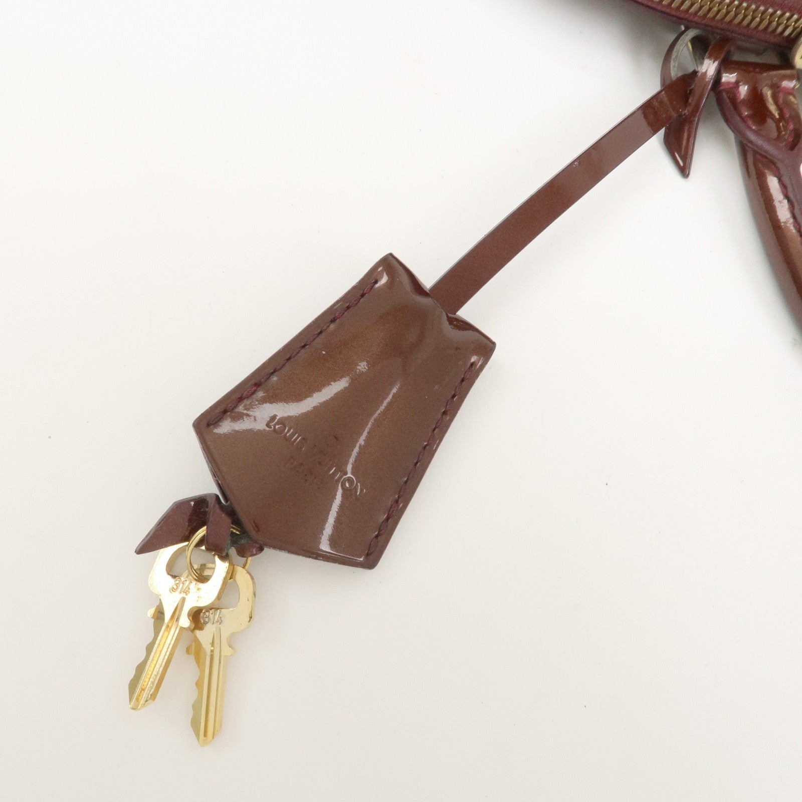Louis Vuitton Monogram Vernis Alma PM Bag - Rouge Fauviste, Vernis Leather