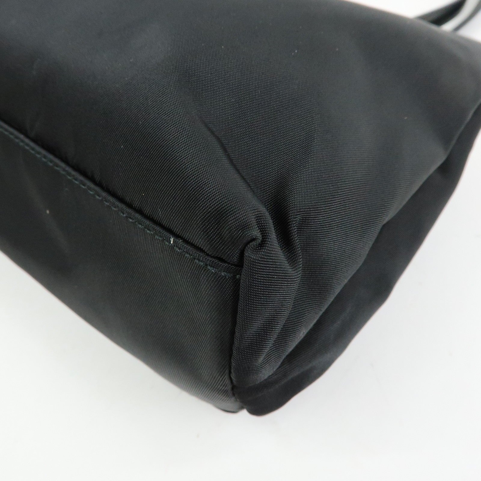 Prada Triangle Logo Tote Bag - Black, Nylon and Leather