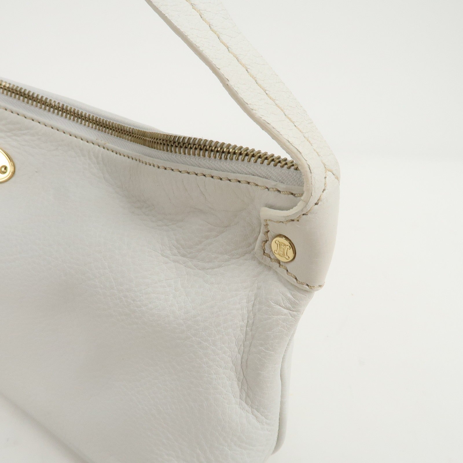 Celine Macadam Shoulder Bag - White, Leather