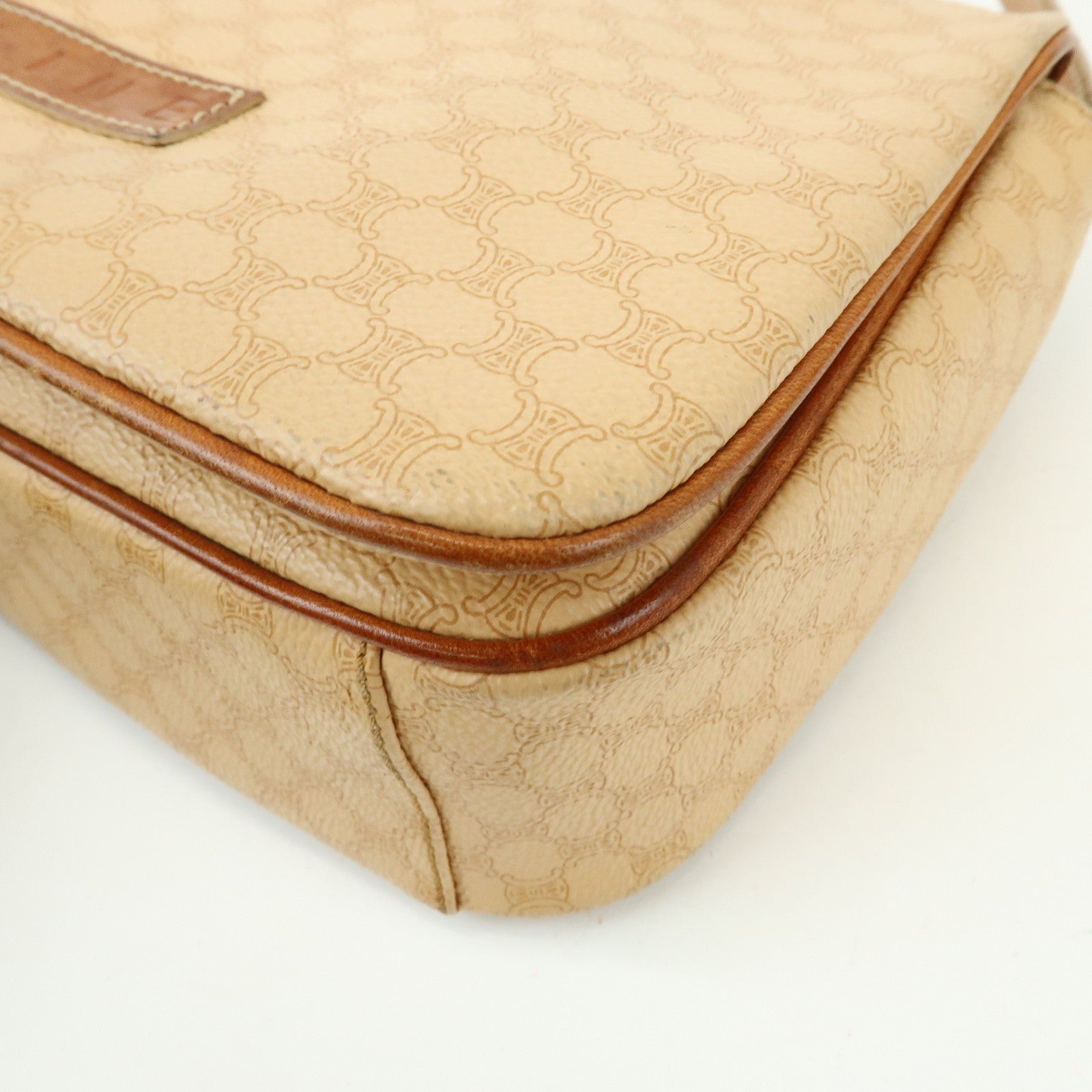 Celine Macadam Shoulder Bag - Beige, PVC Leather