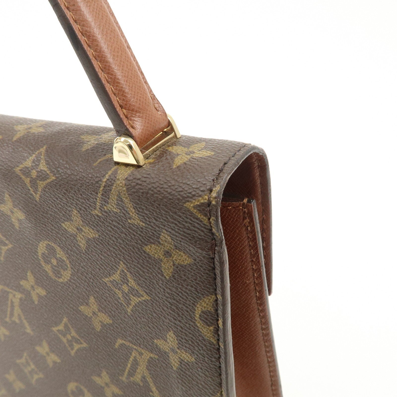 Louis Vuitton Malesherbes Hand Bag - Brown, Monogram Canvas