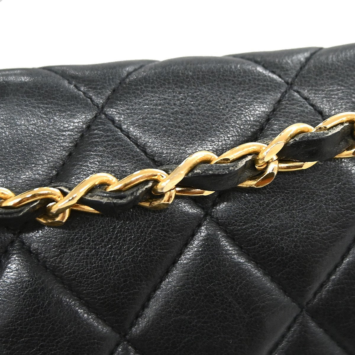 Chanel Single Chain Shoulder Bag - Black, Lambskin