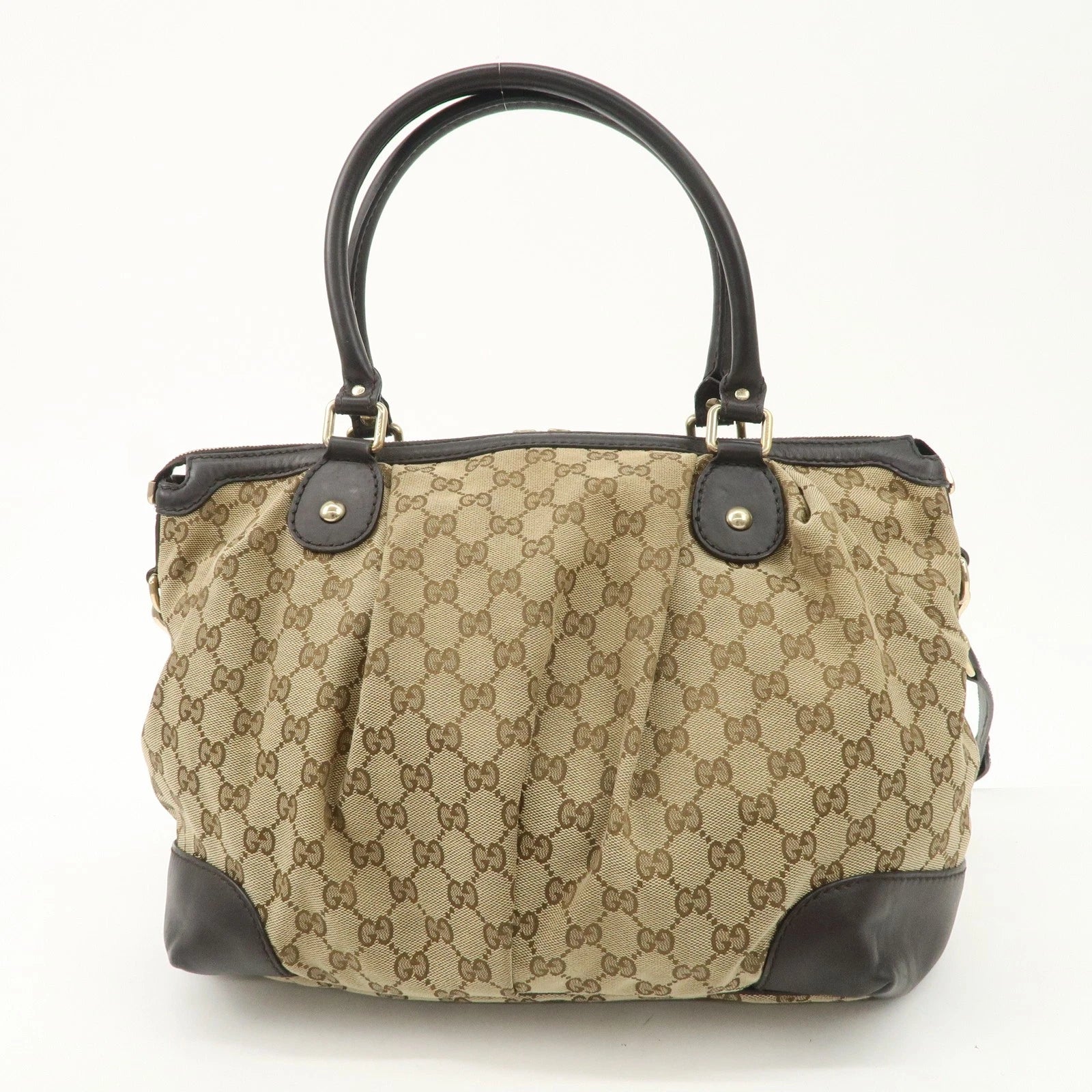 GUCCI Sukey Canvas - Brown GG Canvas