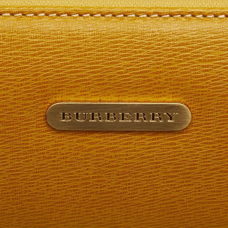 Burberry Nova Check Shadow Horse Handbag - Yellow, Leather