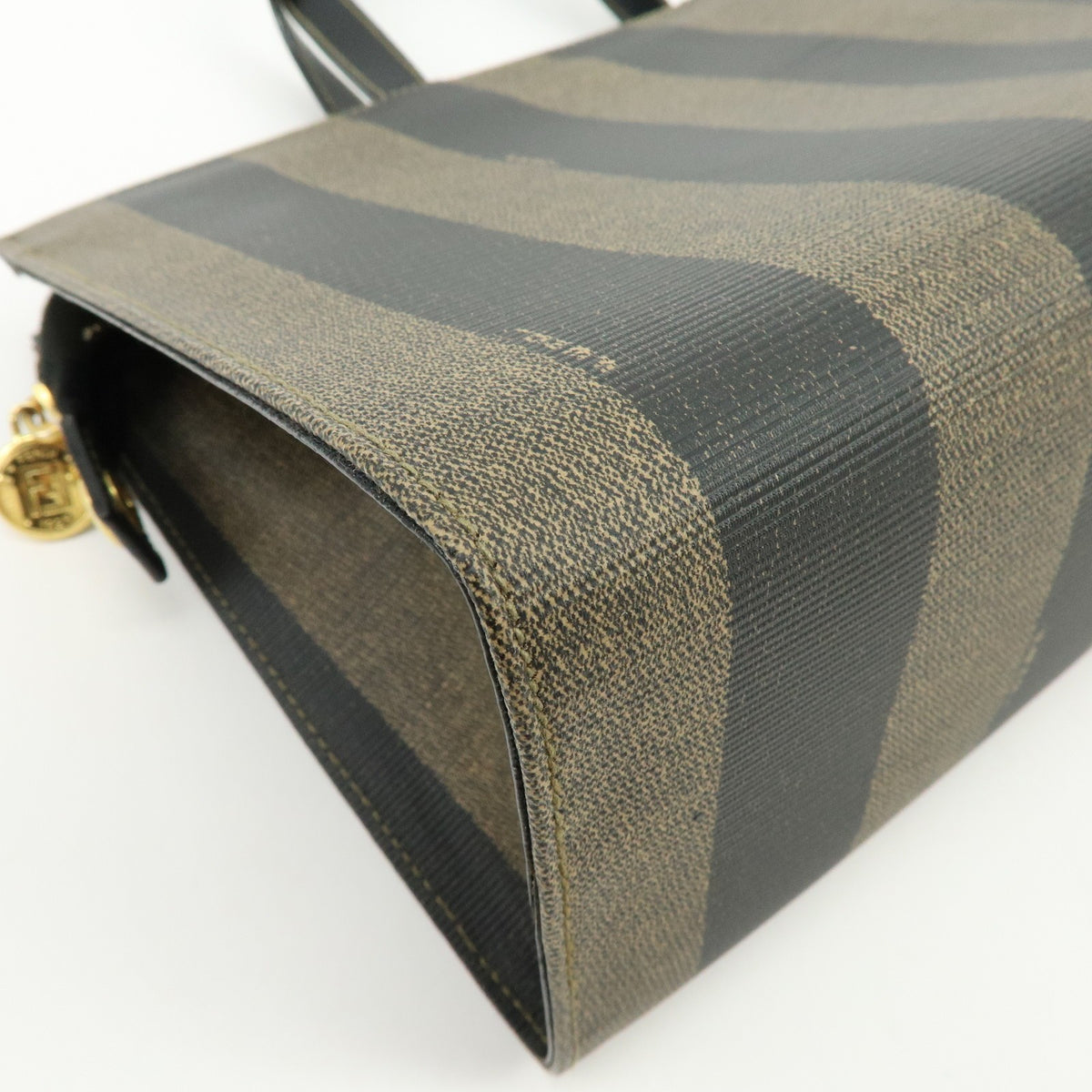 Fendi Tote Hand Bag - Black, Brown, PVC, Leather