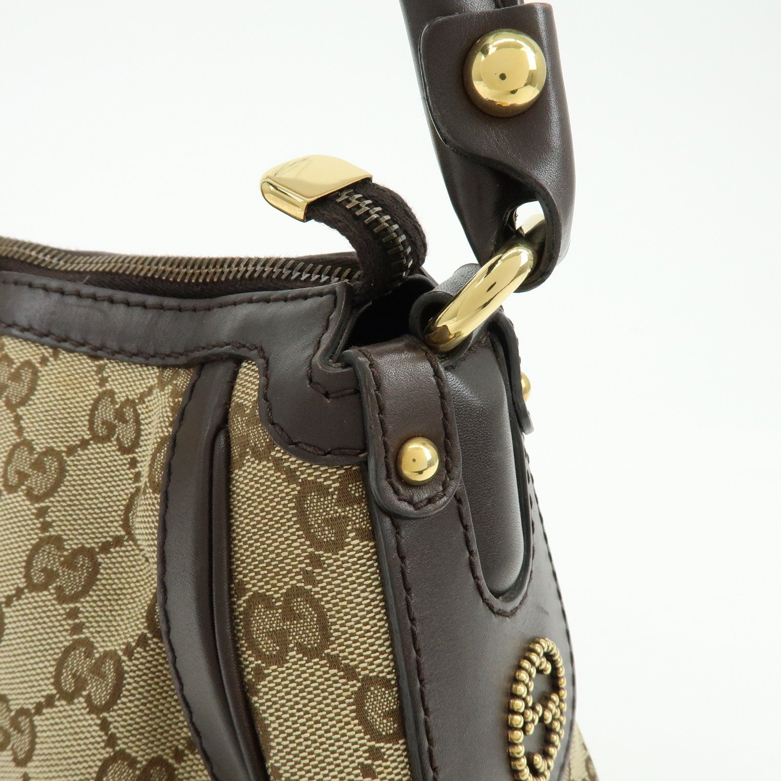 Gucci Shoulder Bag - Beige, Canvas and Leather