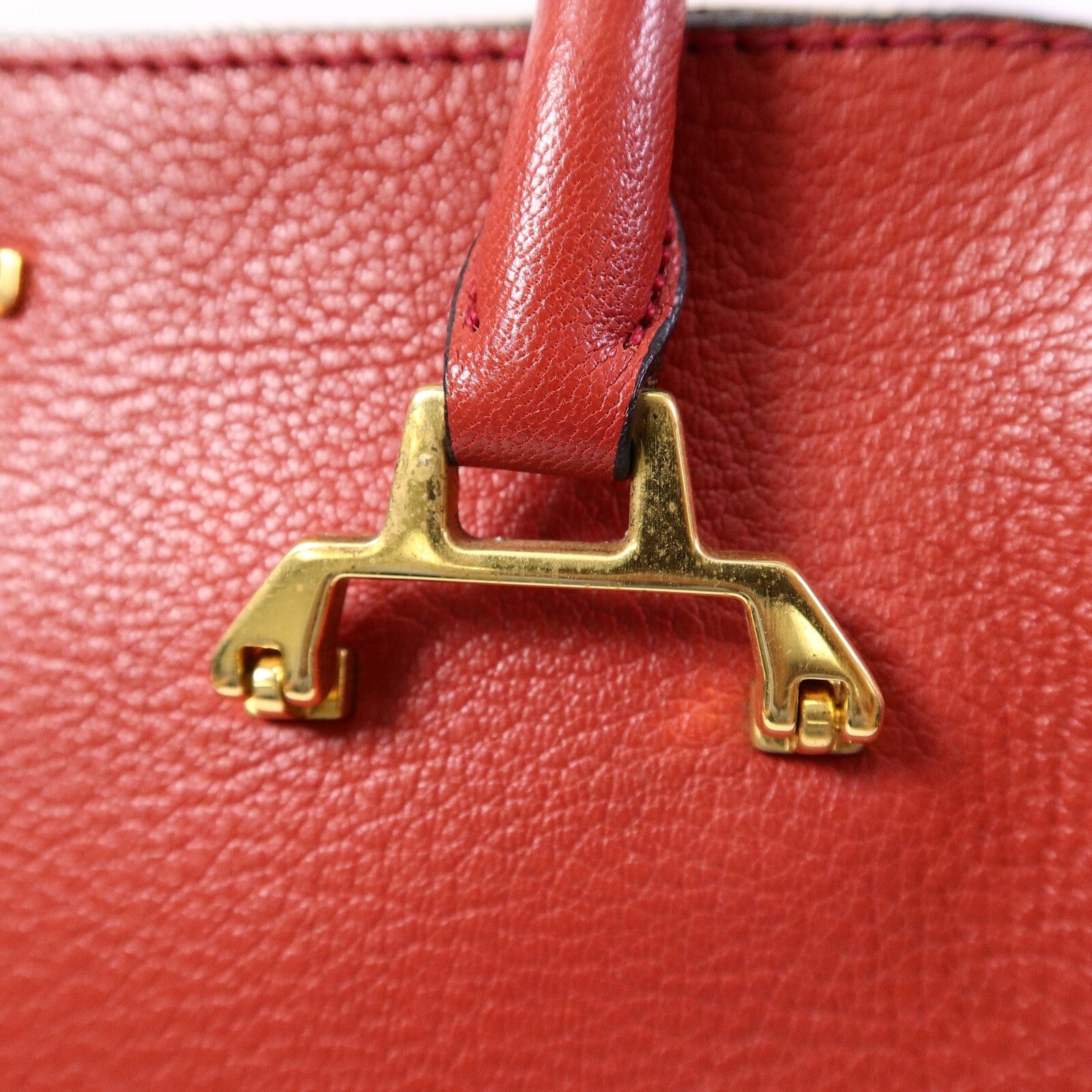 Miu Miu GHW 2 Way Shoulder Bag - Red, Calfskin Leather