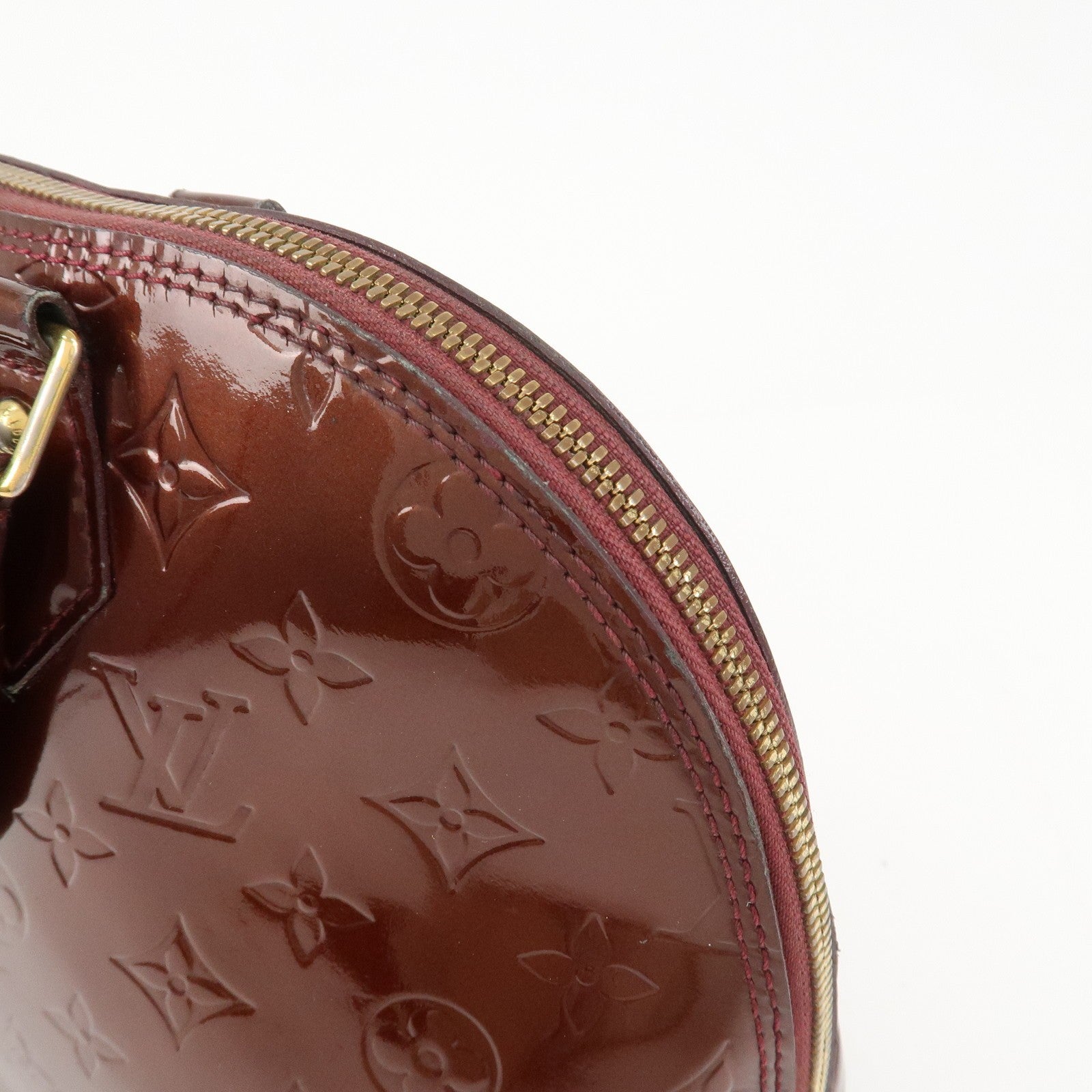 Louis Vuitton Monogram Vernis Alma PM Bag - Rouge Fauviste, Vernis Leather