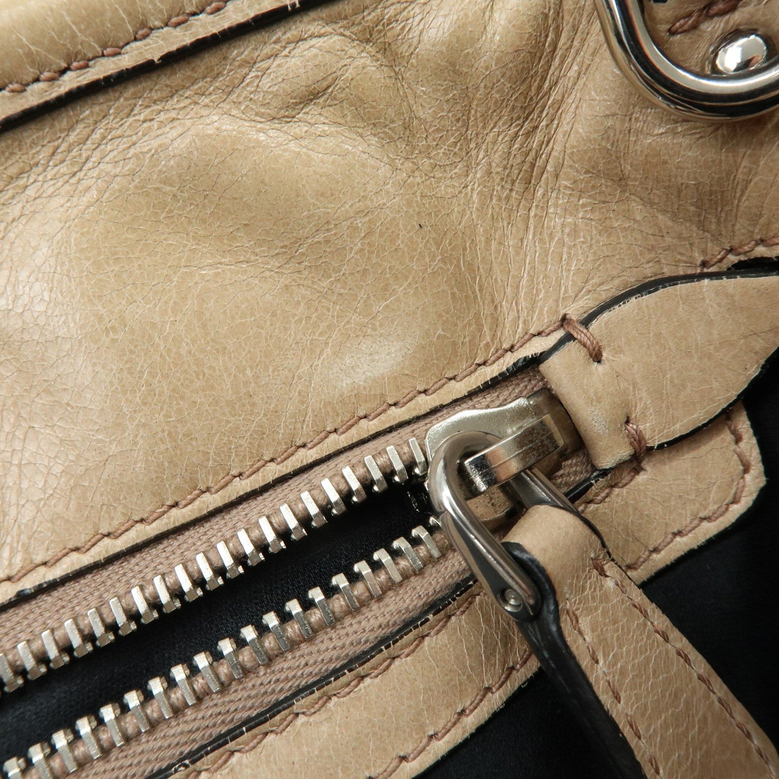 Miu Miu Hand Bag - Beige, Leather
